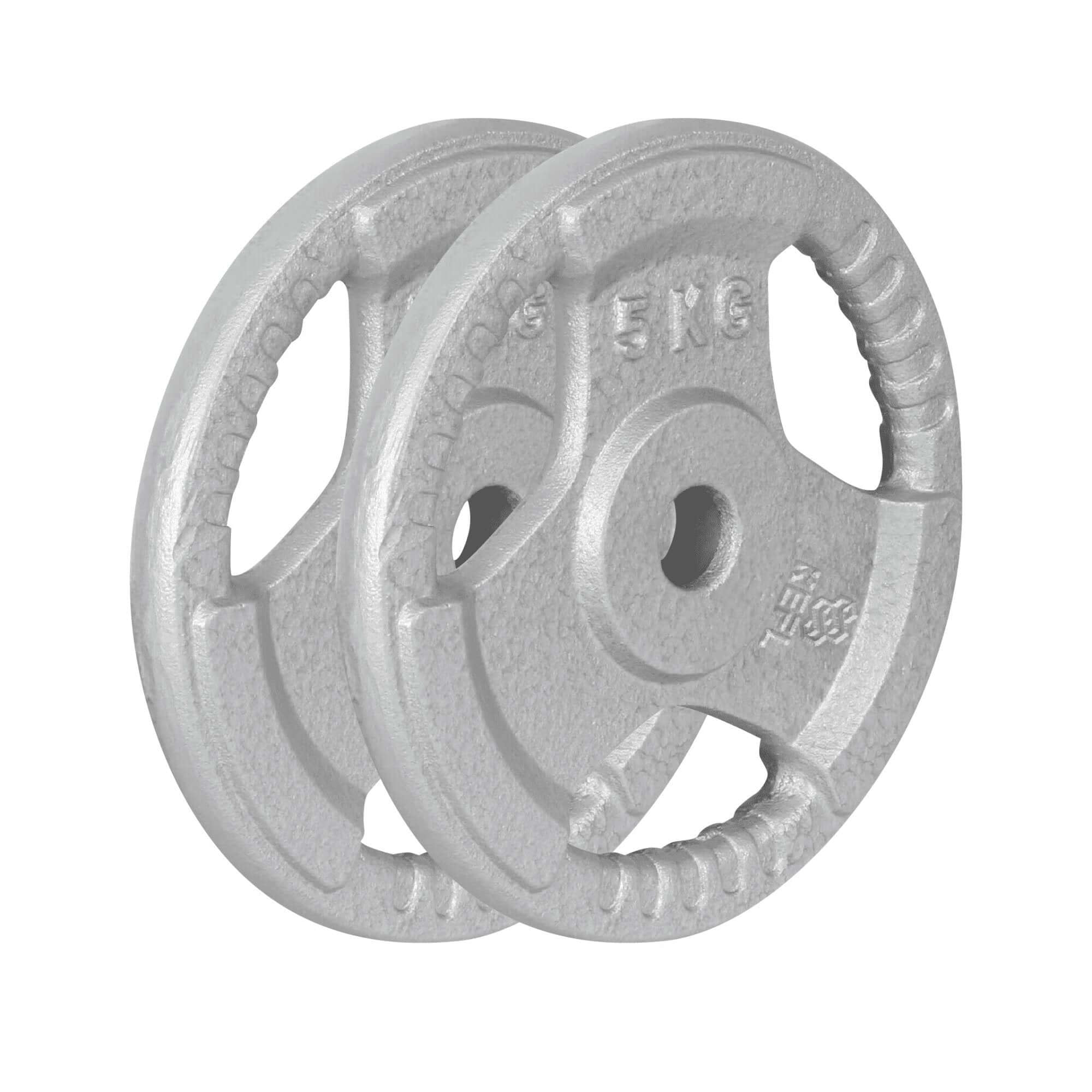 KEFL Cast Iron 1"Tri Grip Weight Plates