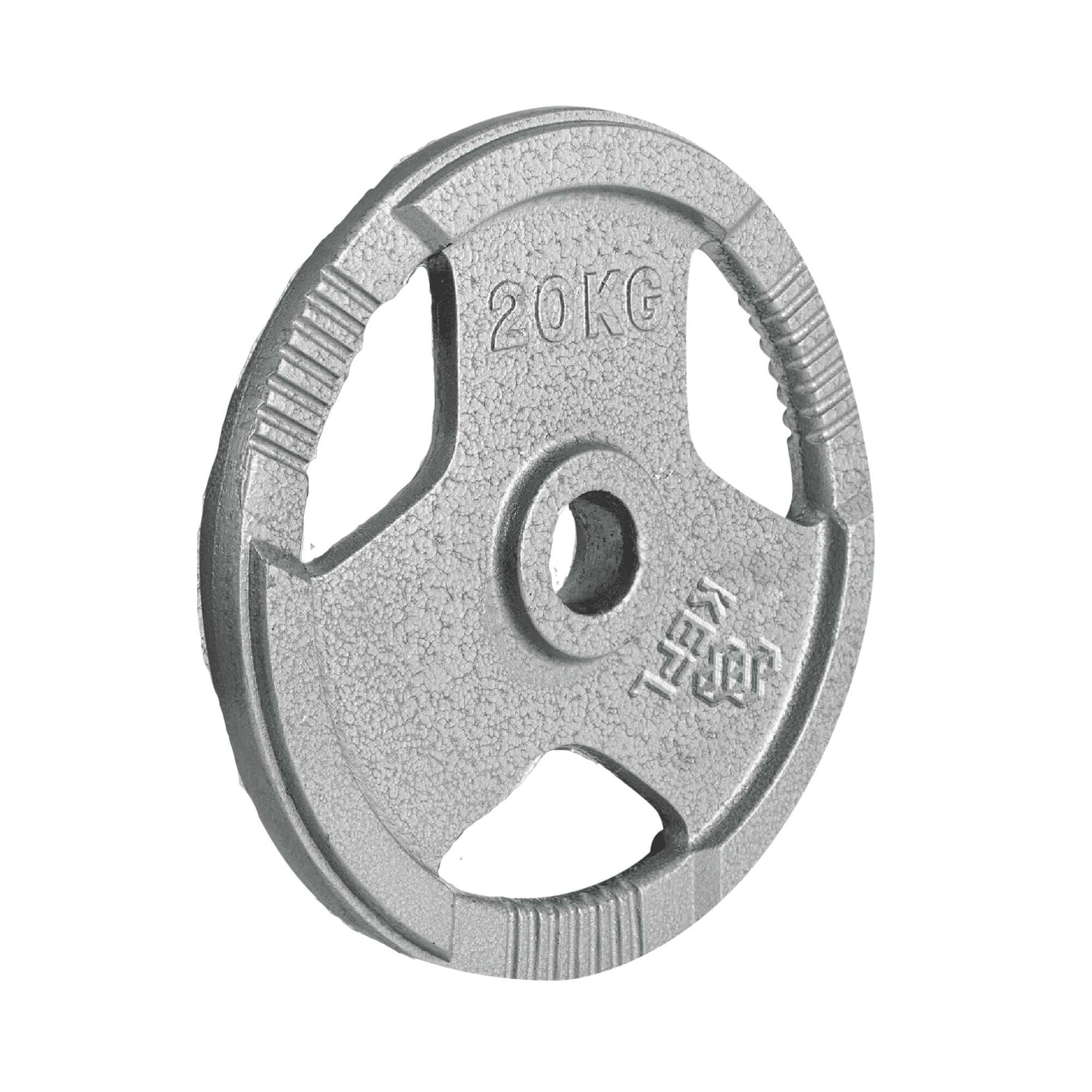 KEFL Cast Iron 2"Olympic Tri Grip Weight Plates