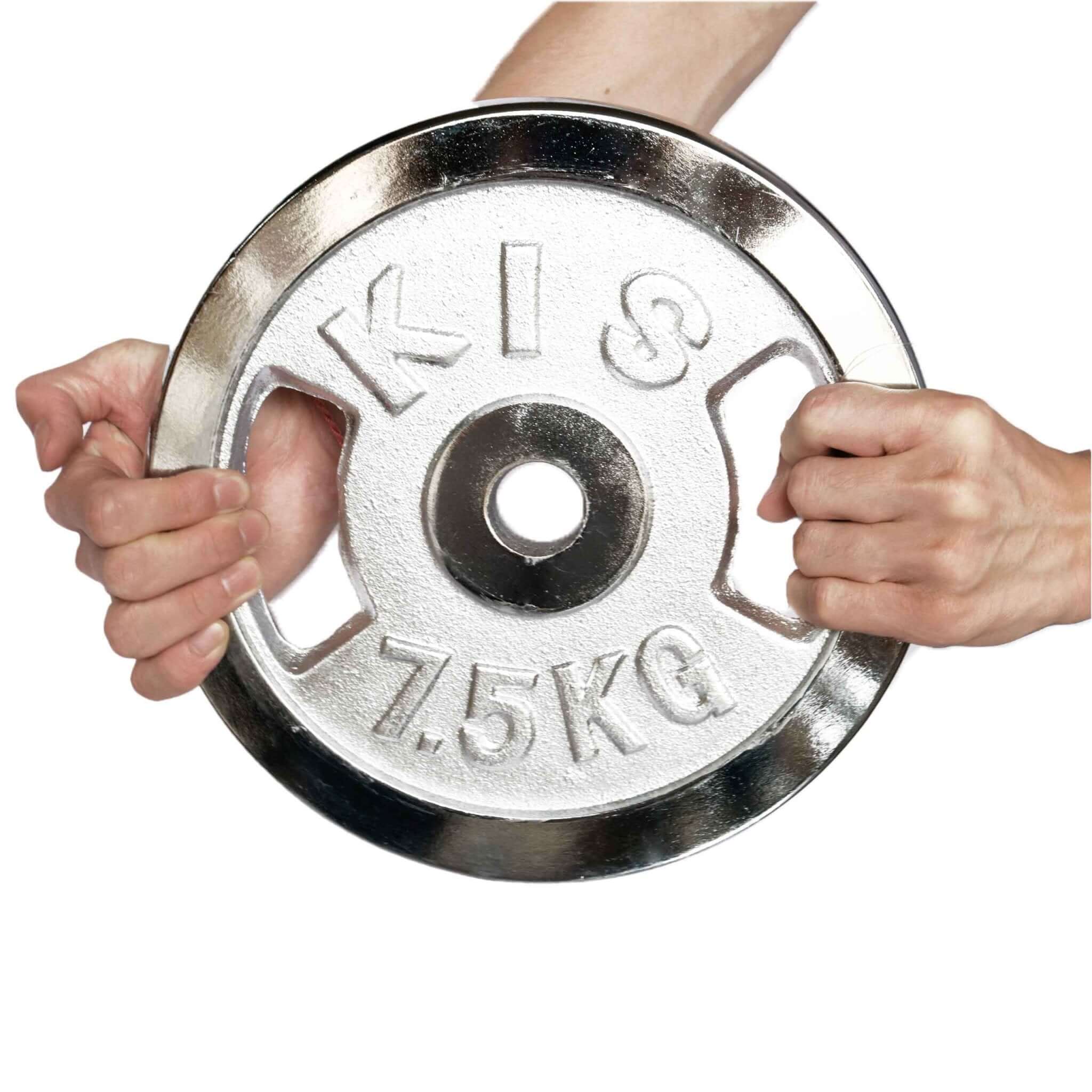 KEFL Cast Iron Chrome Weight Plate