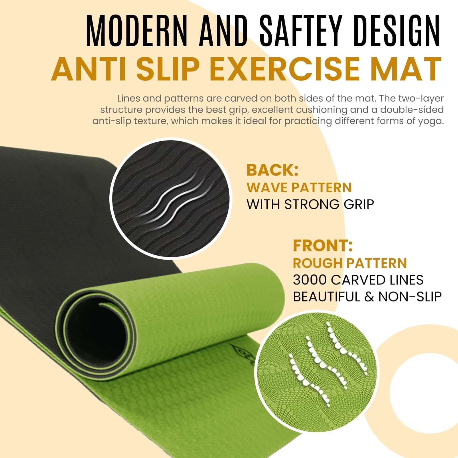 KEFL Core Double Colour Yoga Mats