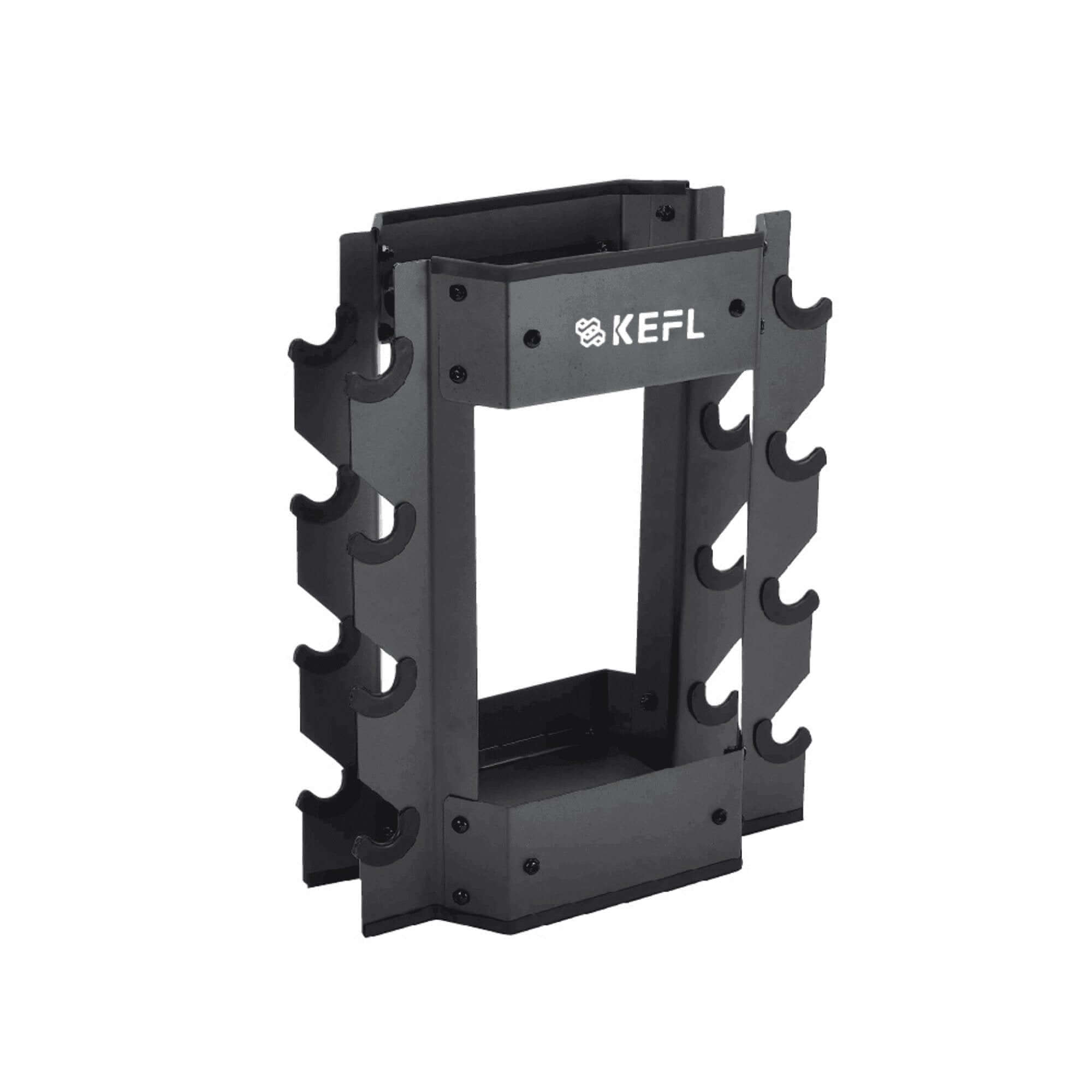 KEFL Dumbbell and Kettlebell Storage Rack