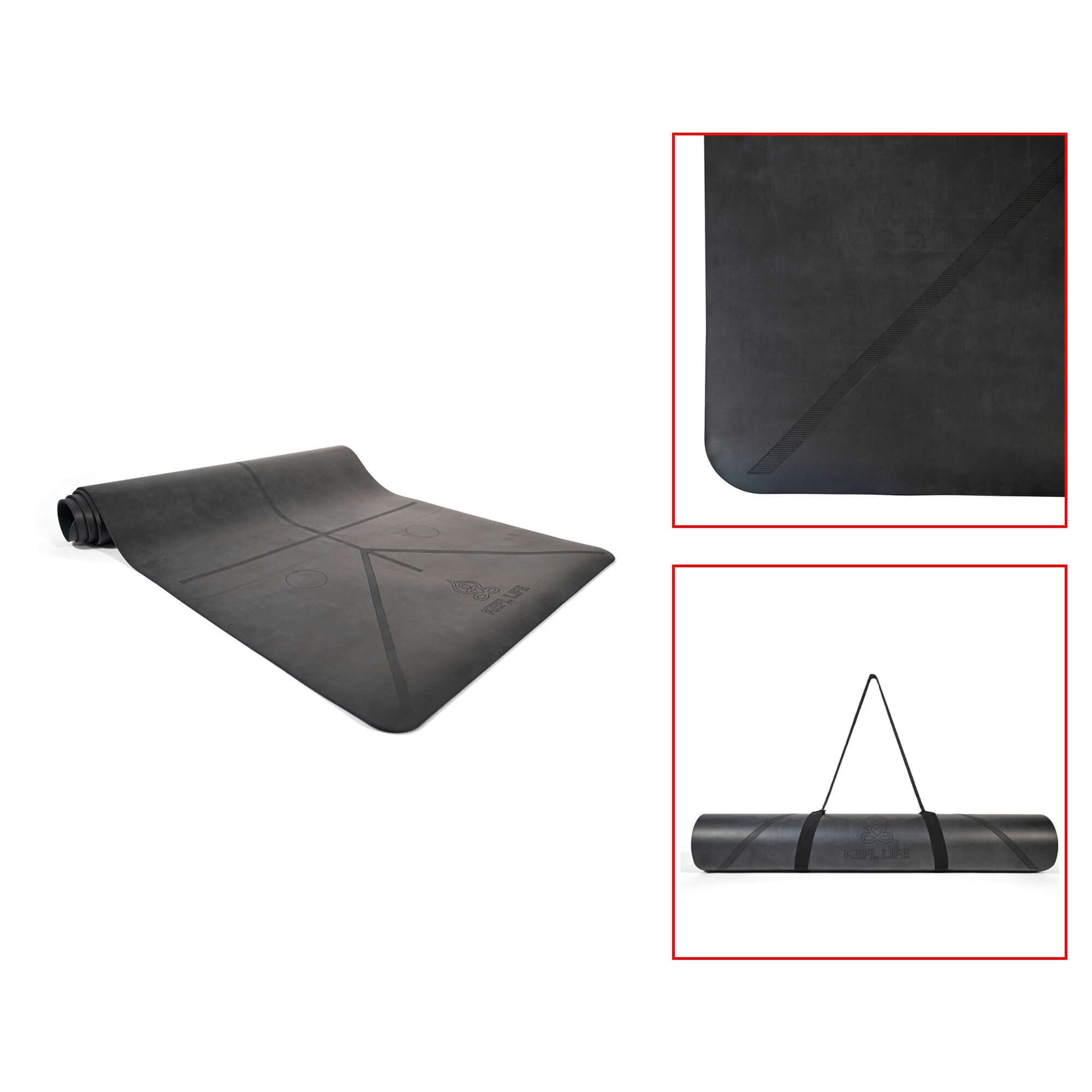 KEFL Pro Designer Yoga Mats - with Free Carrying Bag
