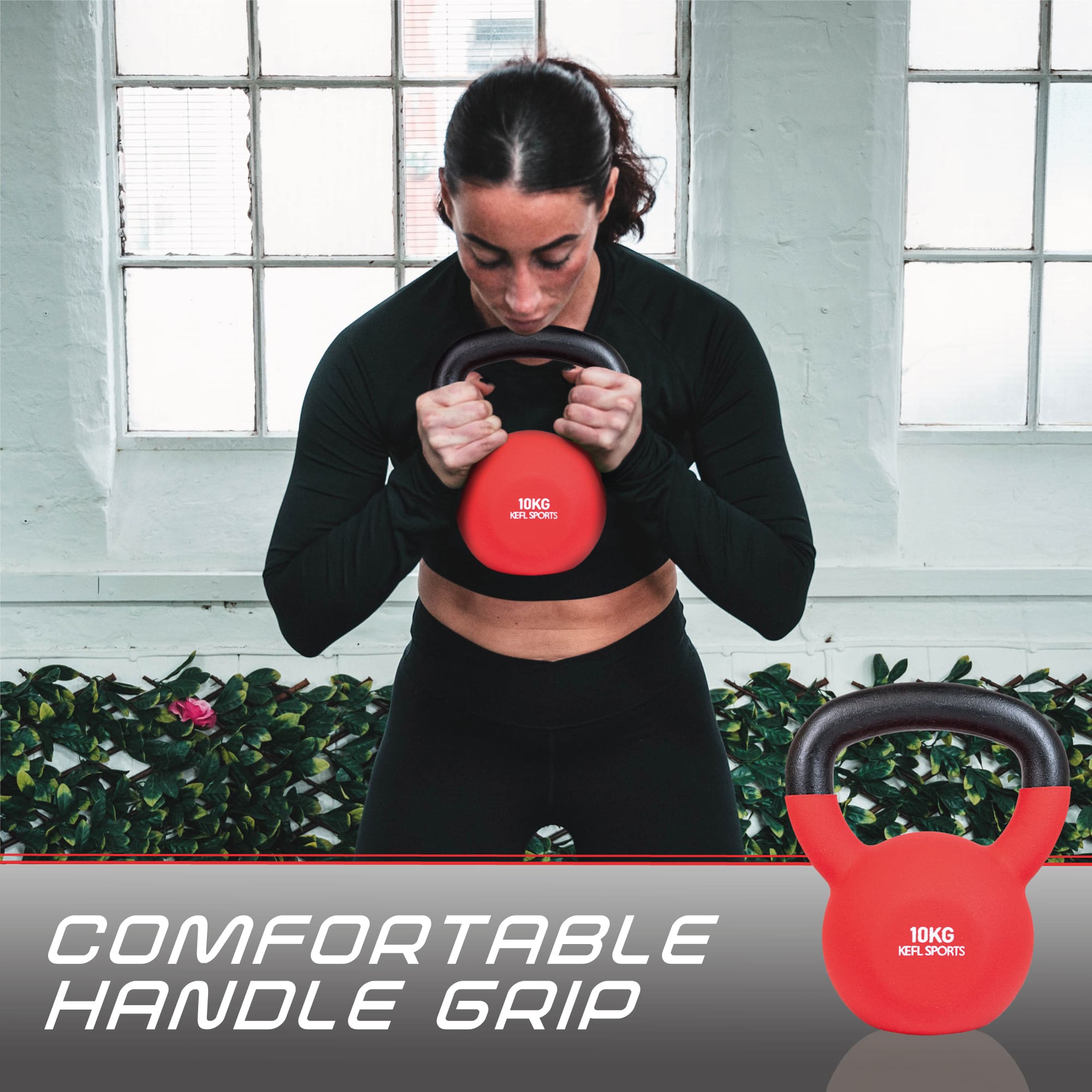 KEFL Sports Neoprene Kettlebell - Colour Coded