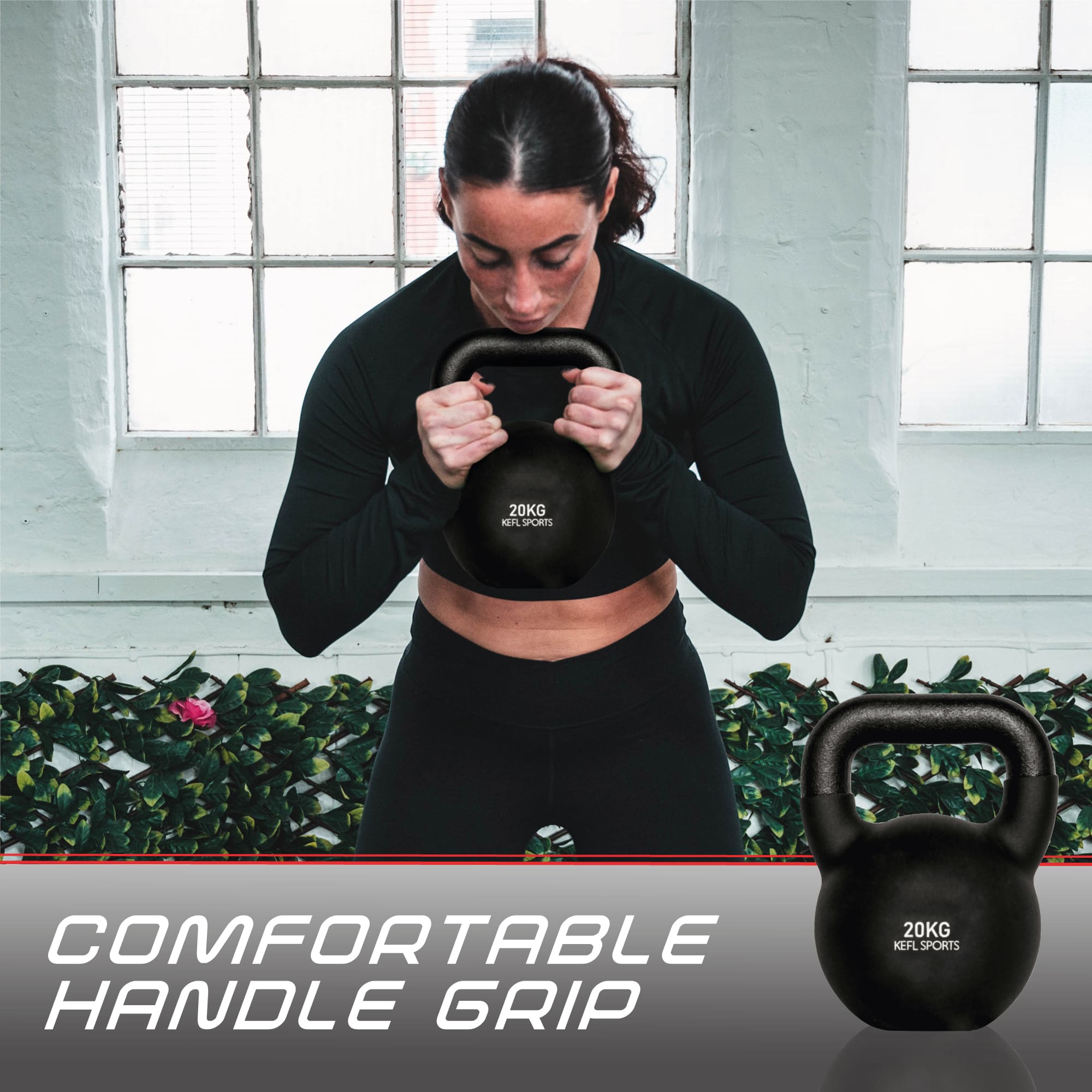 KEFL Sports Neoprene Kettlebell - Colour Coded