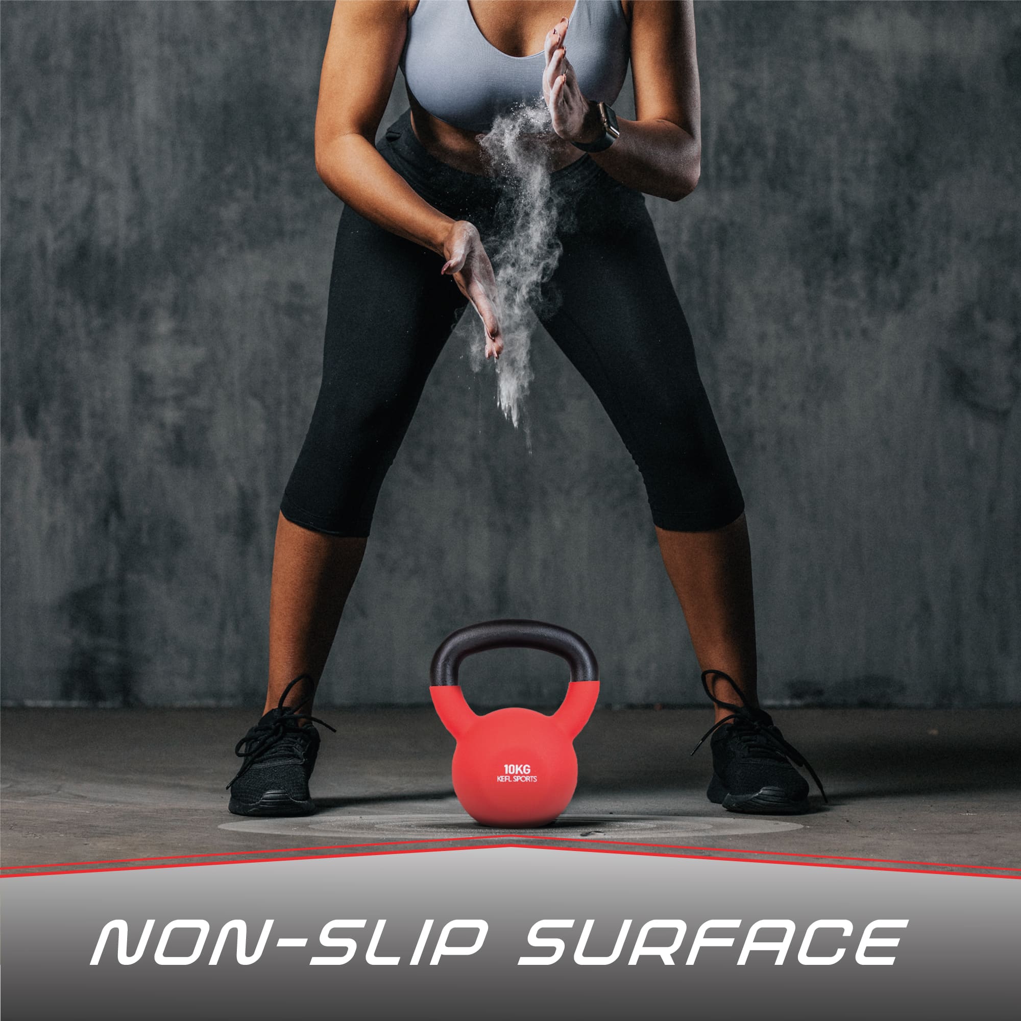 KEFL Sports Neoprene Kettlebell - Colour Coded