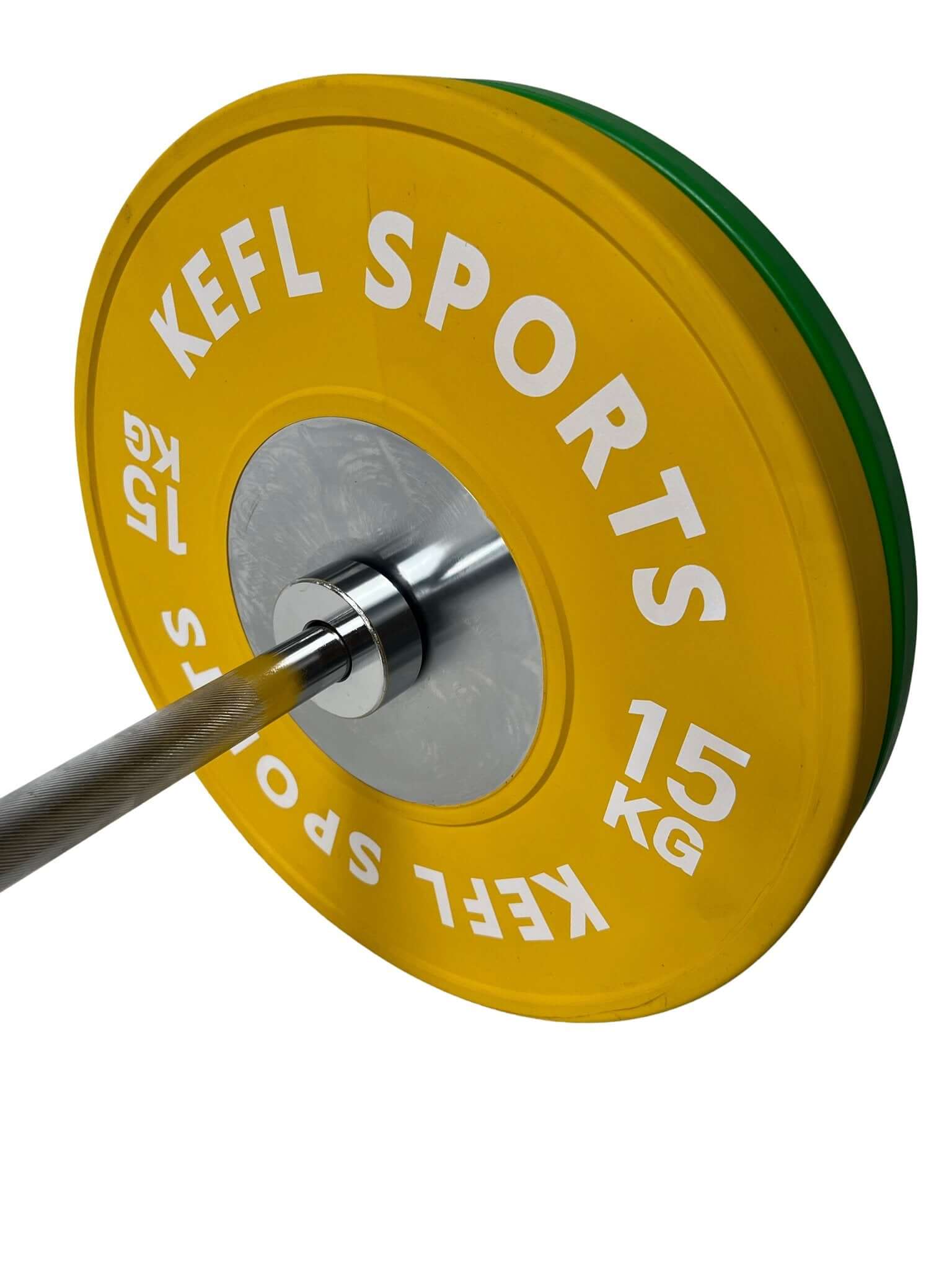 Olympic EZ Barbell & Chrome Strength Competition Bumper Plates Set