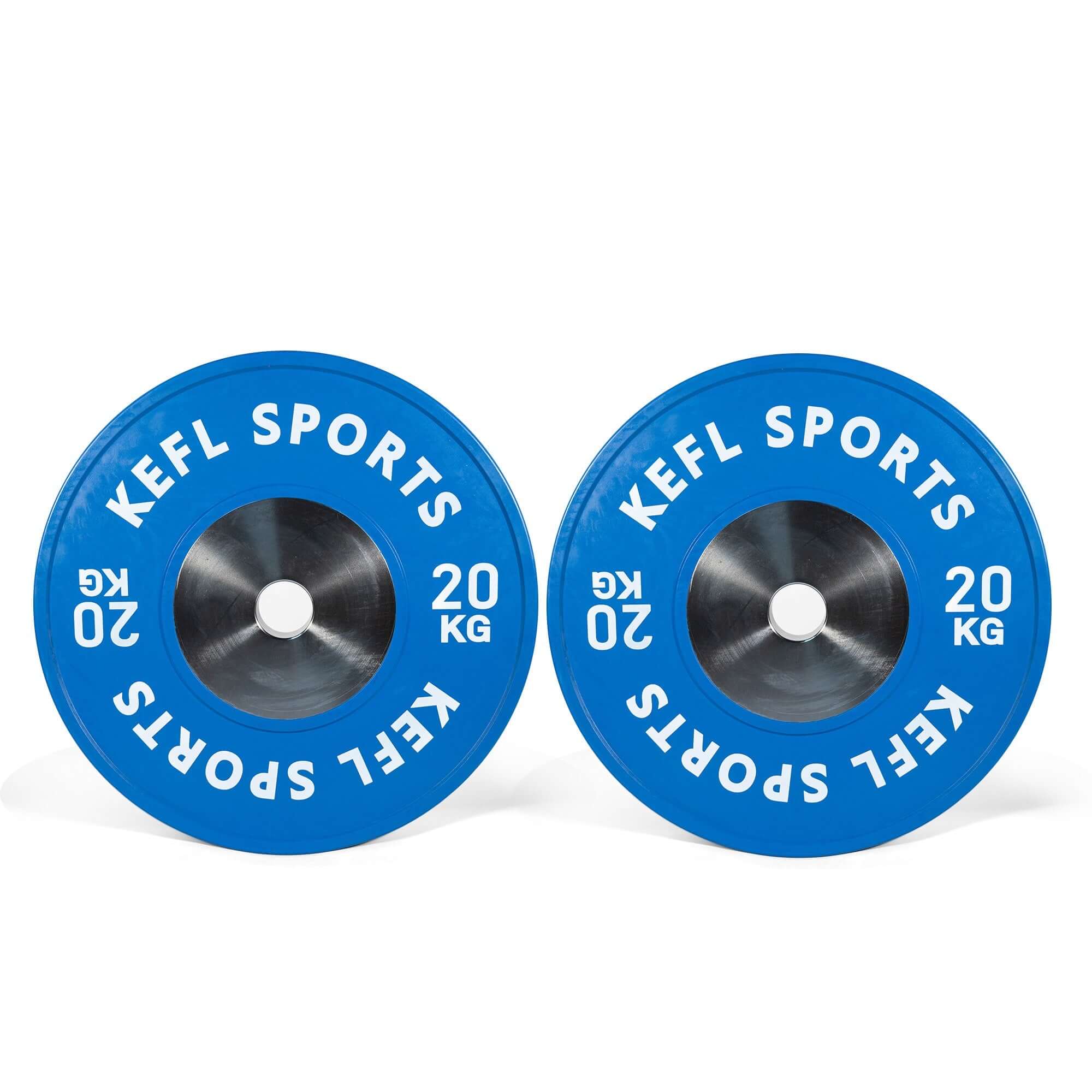 Olympic Hex Barbell & Chrome Strength Competition Bumper Plates Set