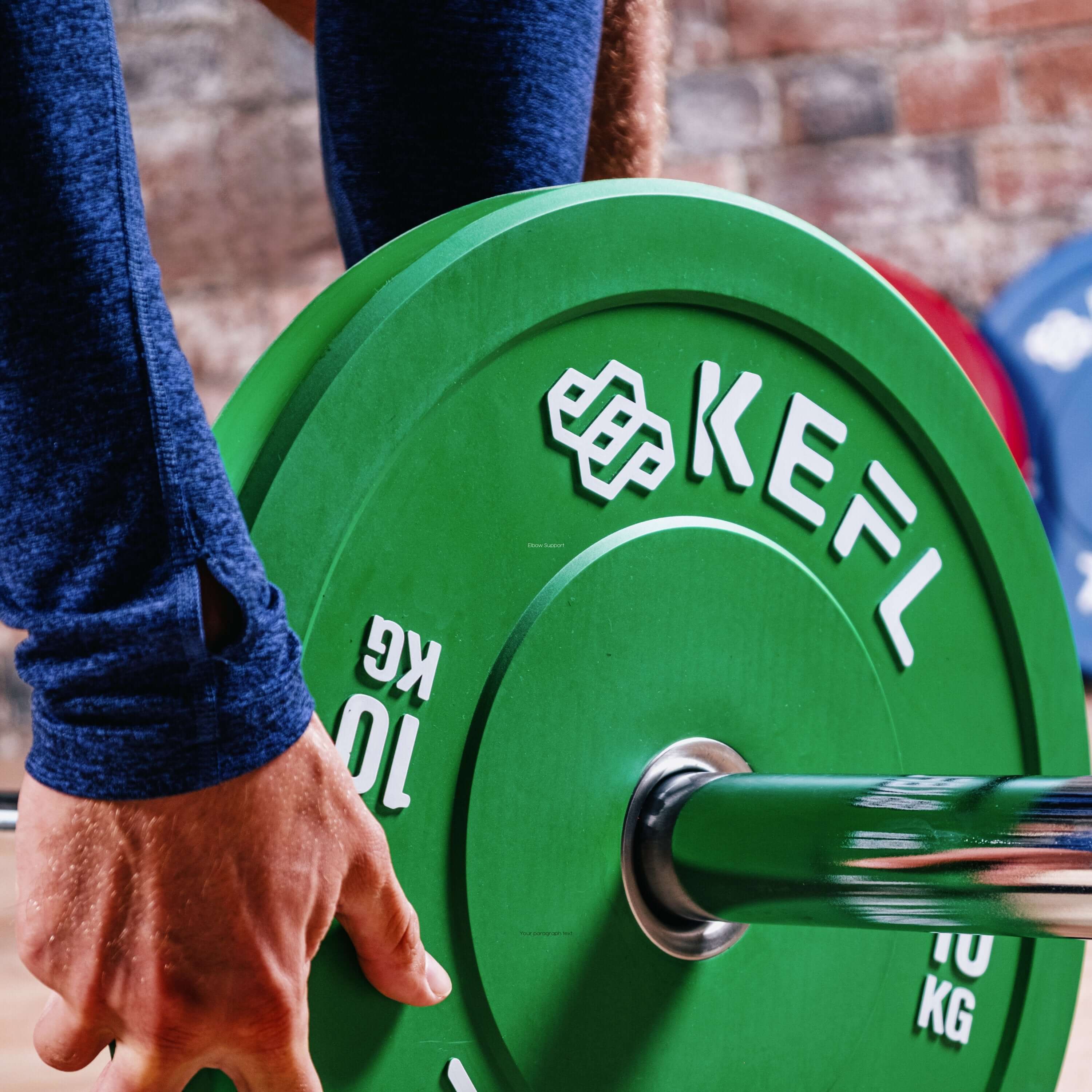 Heavy Duty Bumper Plates for Weightlifting KEFL