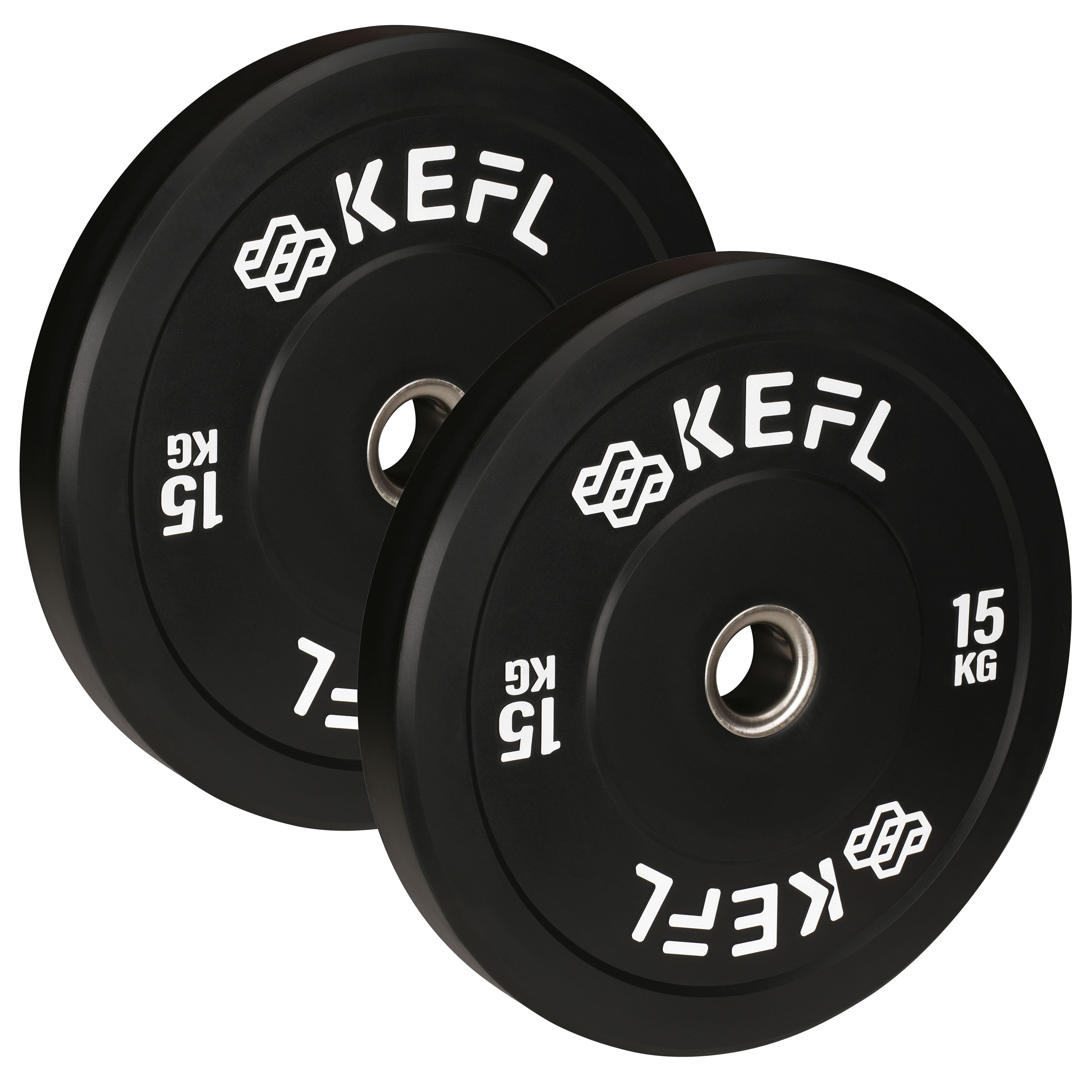 KEFL Olympic Bumper Plate - Black - KEFL