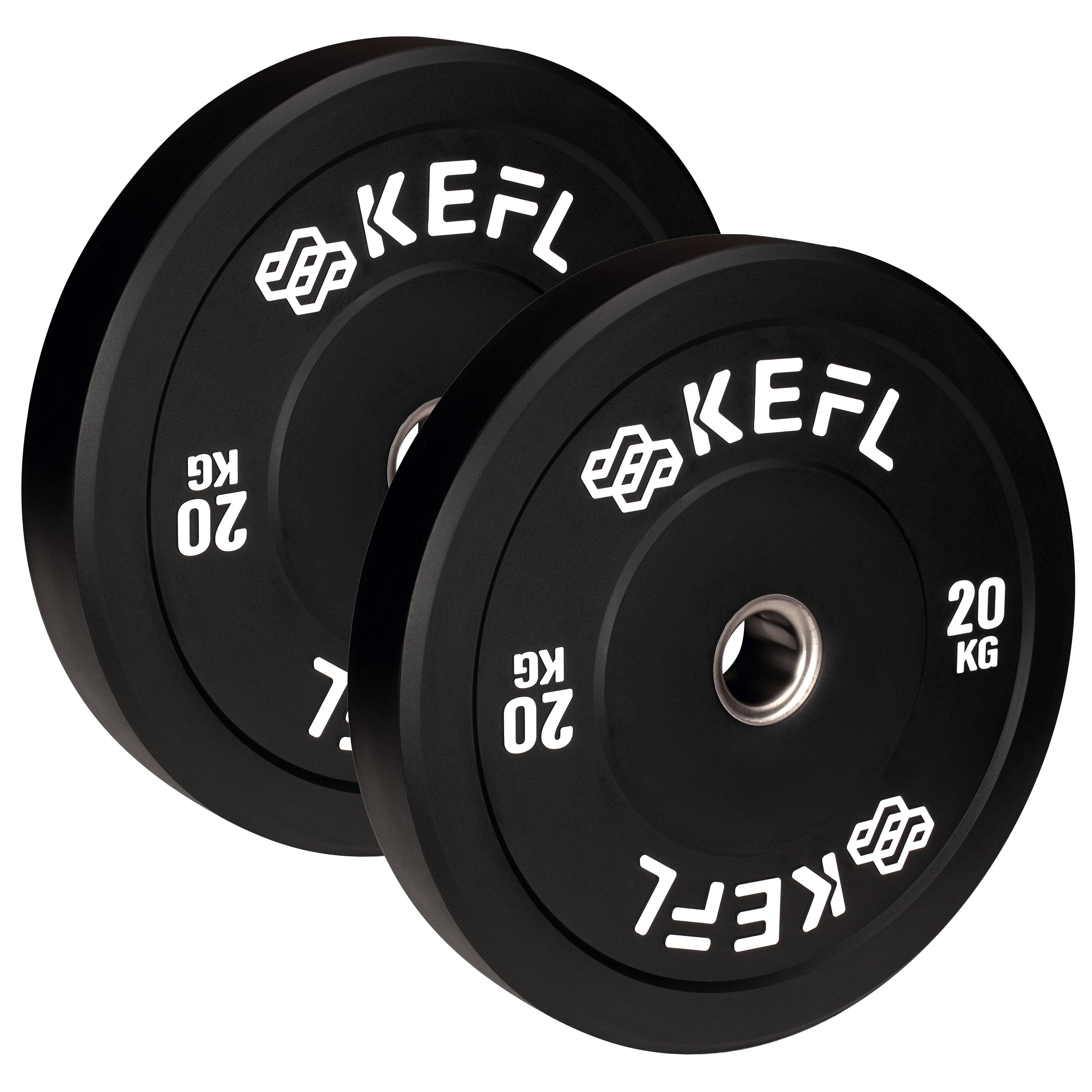 KEFL Olympic Bumper Plate - Black - KEFL