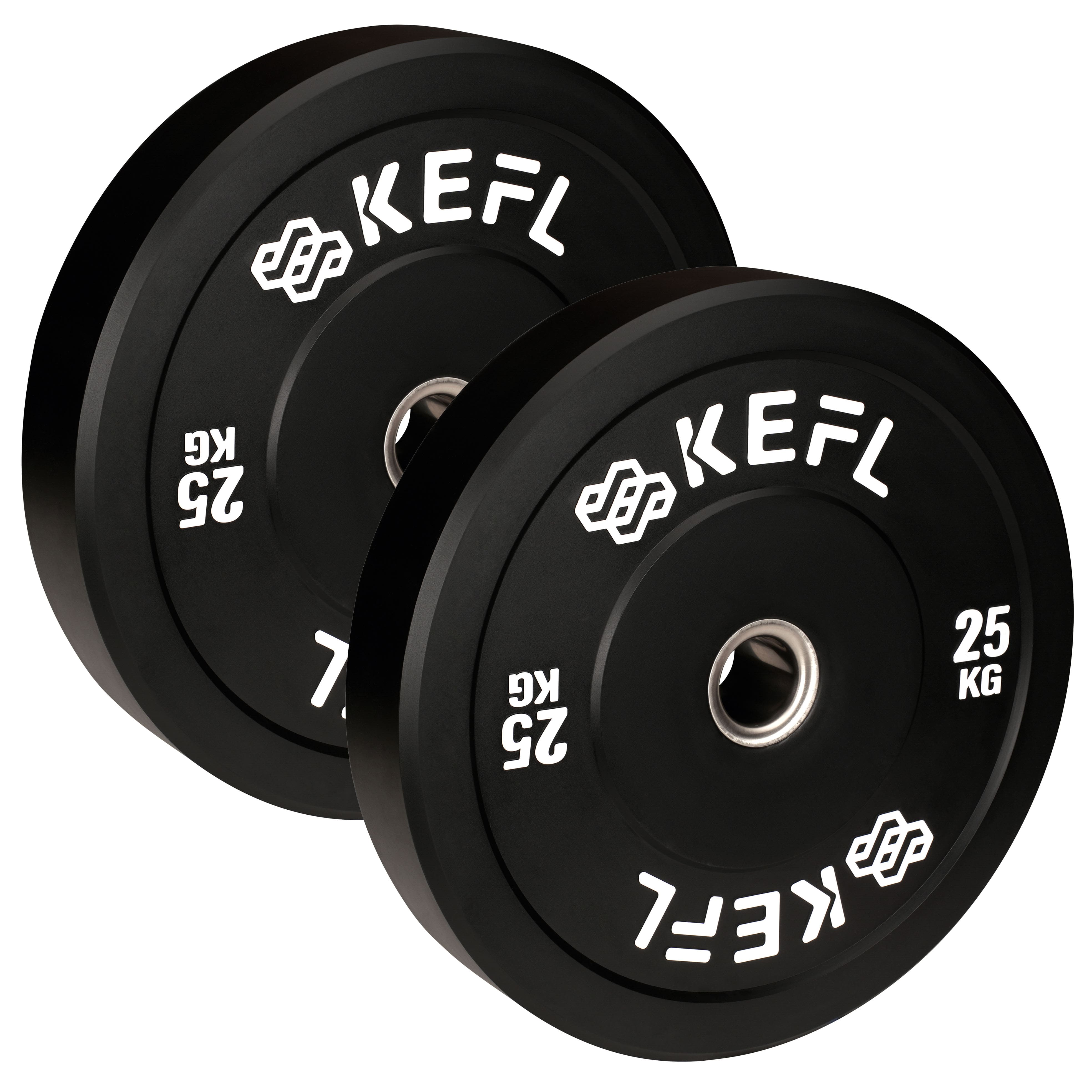 KEFL Olympic Bumper Plate - Black - KEFL