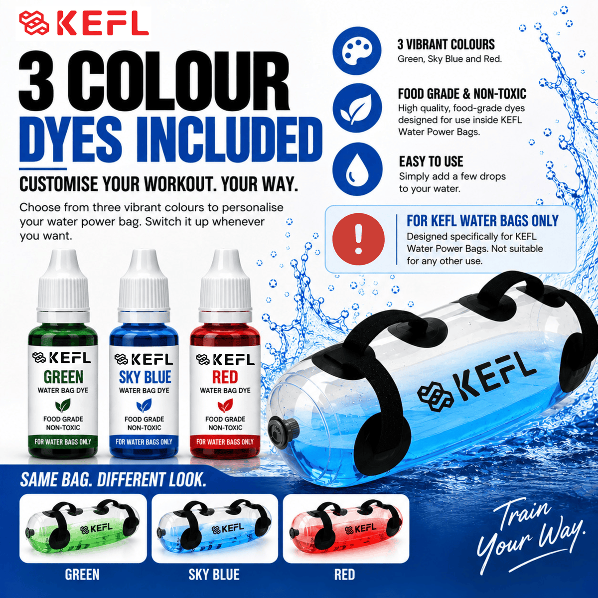 KEFL Water Power Bag up to 30KG