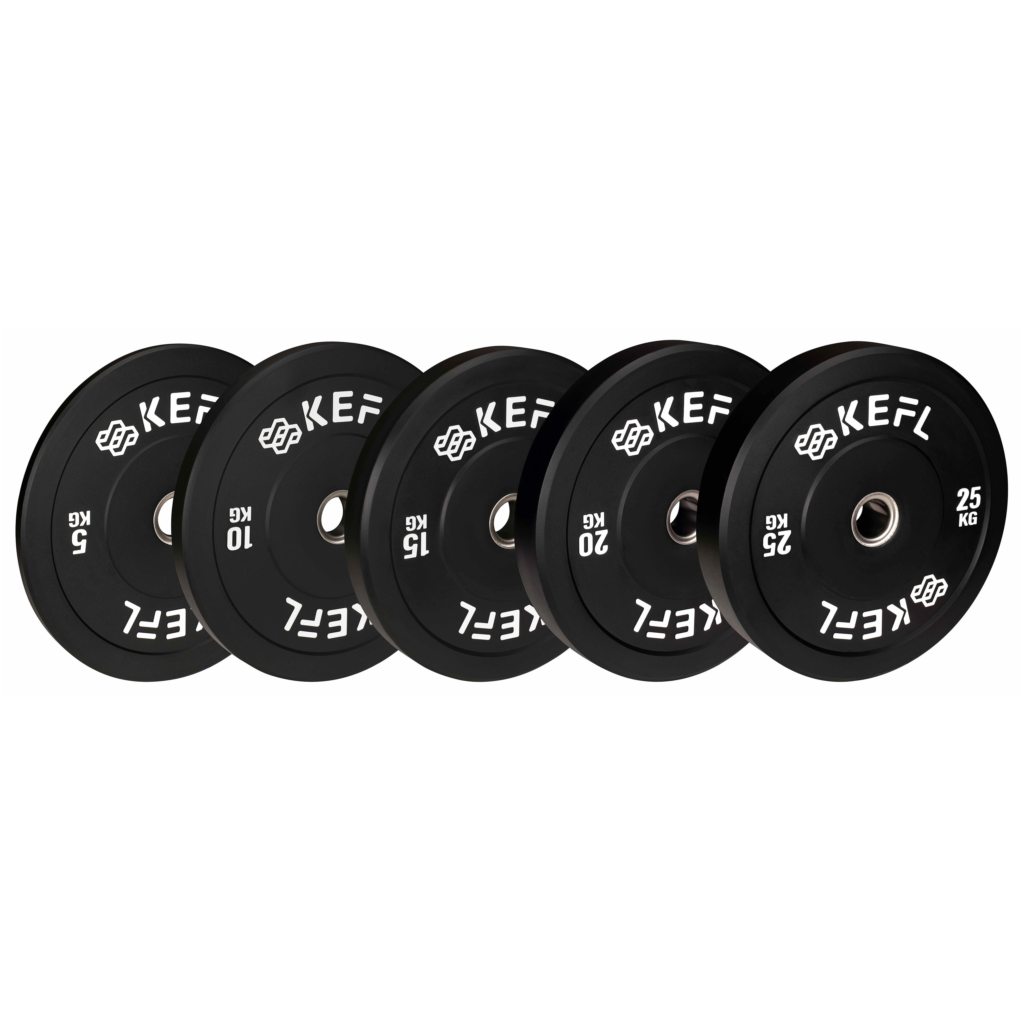 KEFL Olympic Bumper Plate - Black - KEFL
