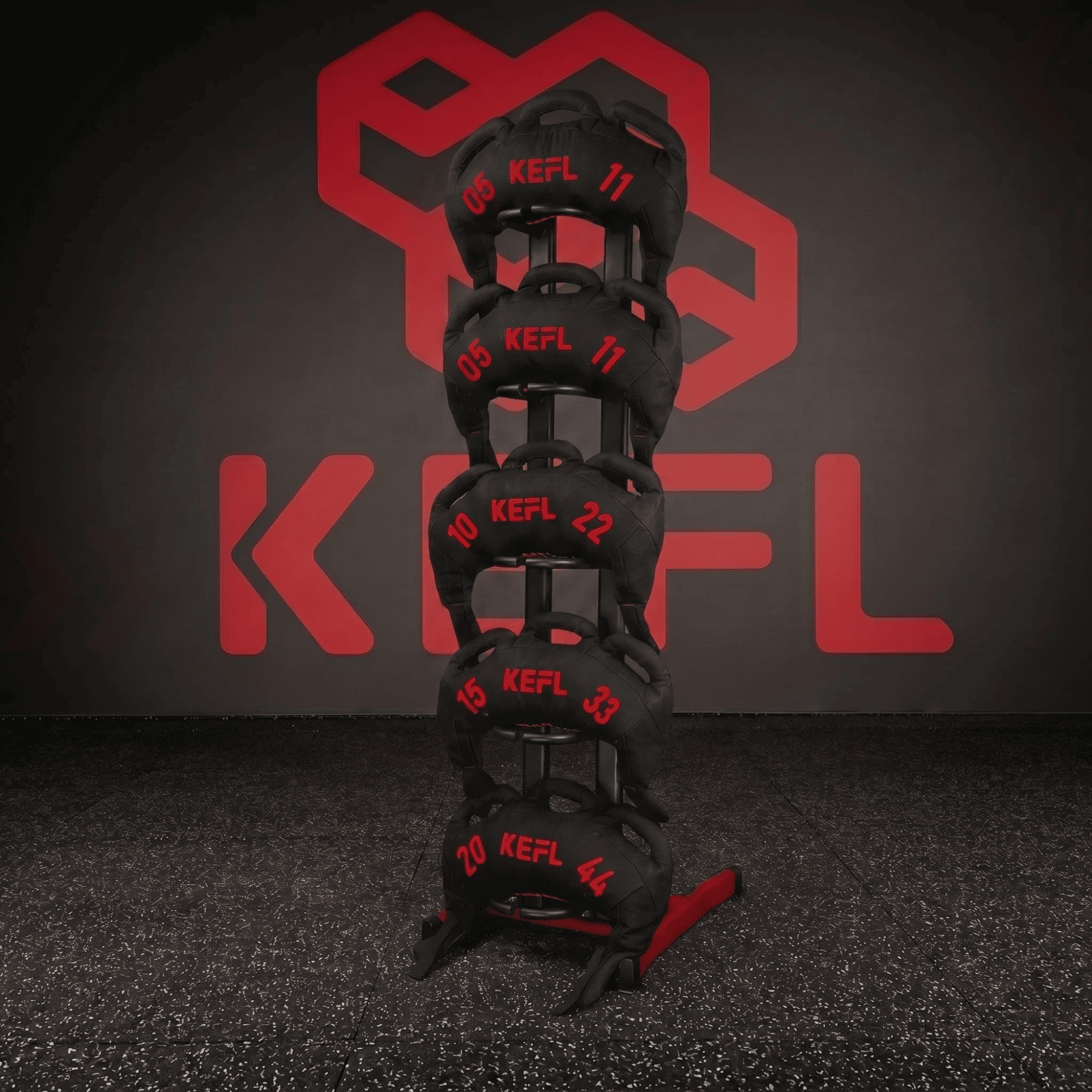 KEFL Medicine Wall Ball & Sandbag Storage Rack