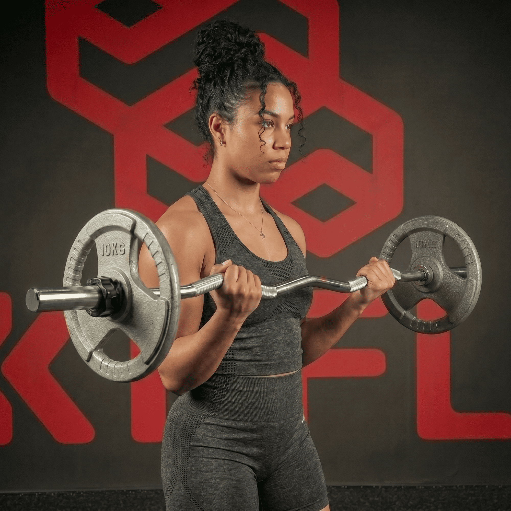 KEFL Standard 1" EZ Curl Bar, 4ft/5ft