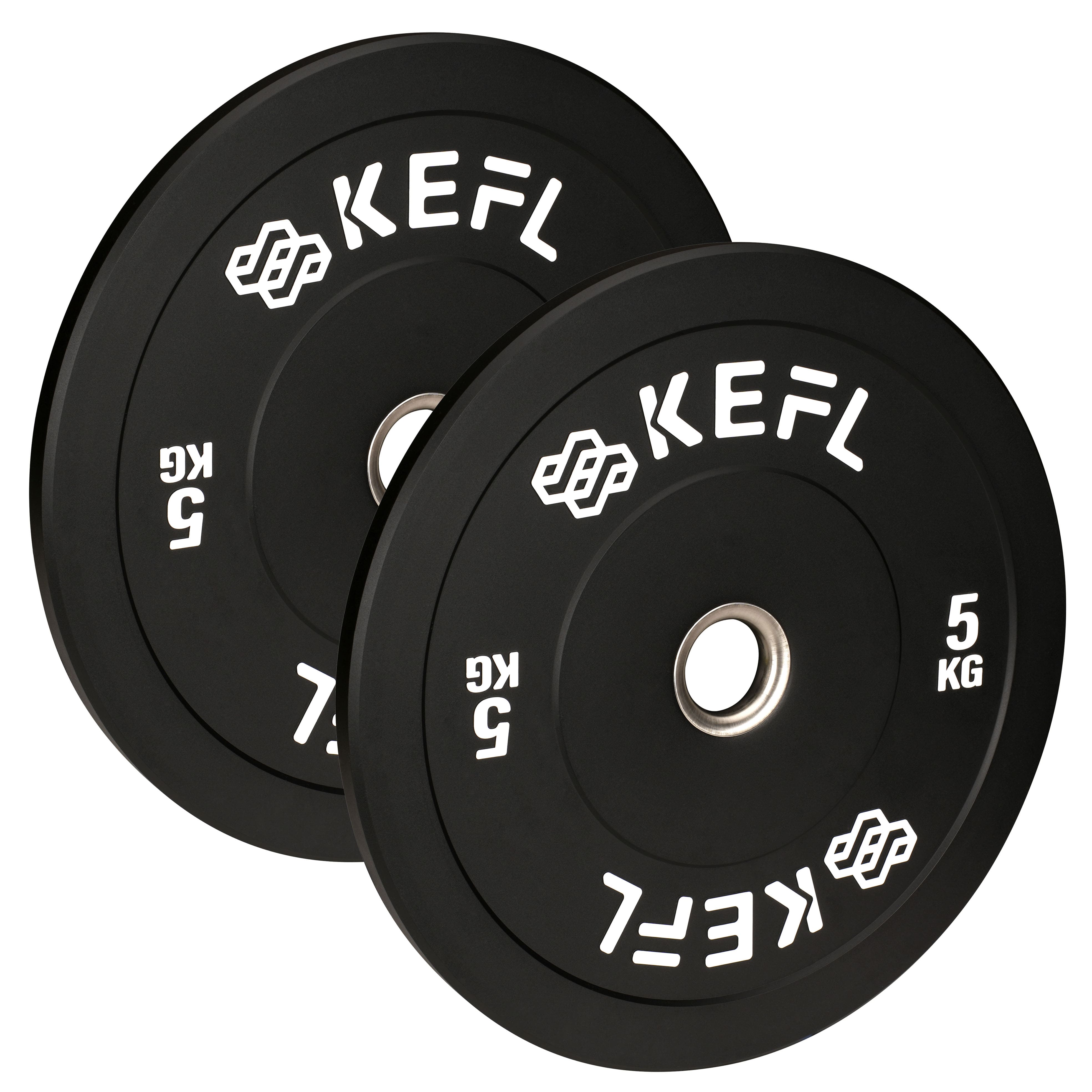 KEFL Olympic Bumper Plate - Black - KEFL