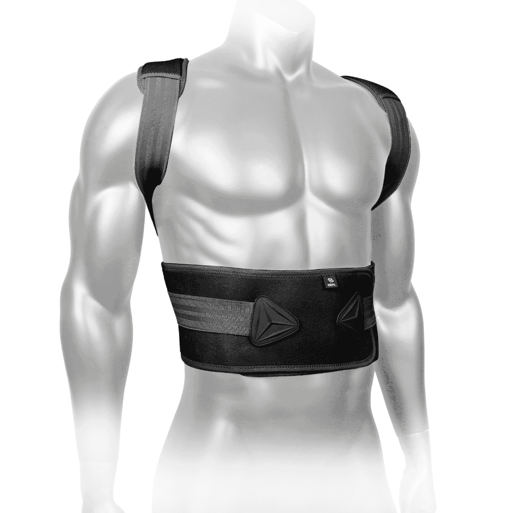 Back support for posture black