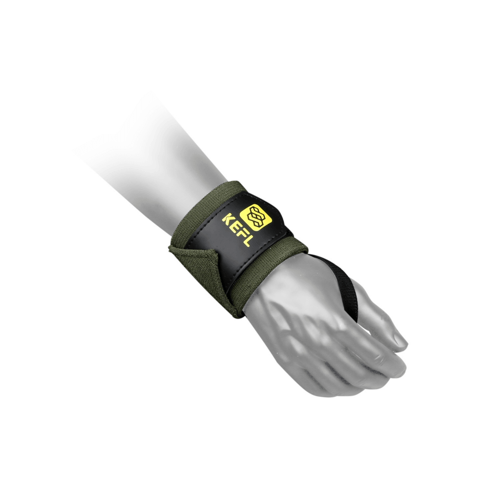 Large Resistance Weight Lifting Wrist Wraps Green