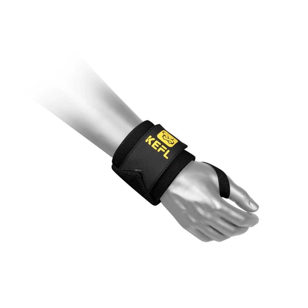 Light Resistance Weight Lifting Wrist Wraps Black