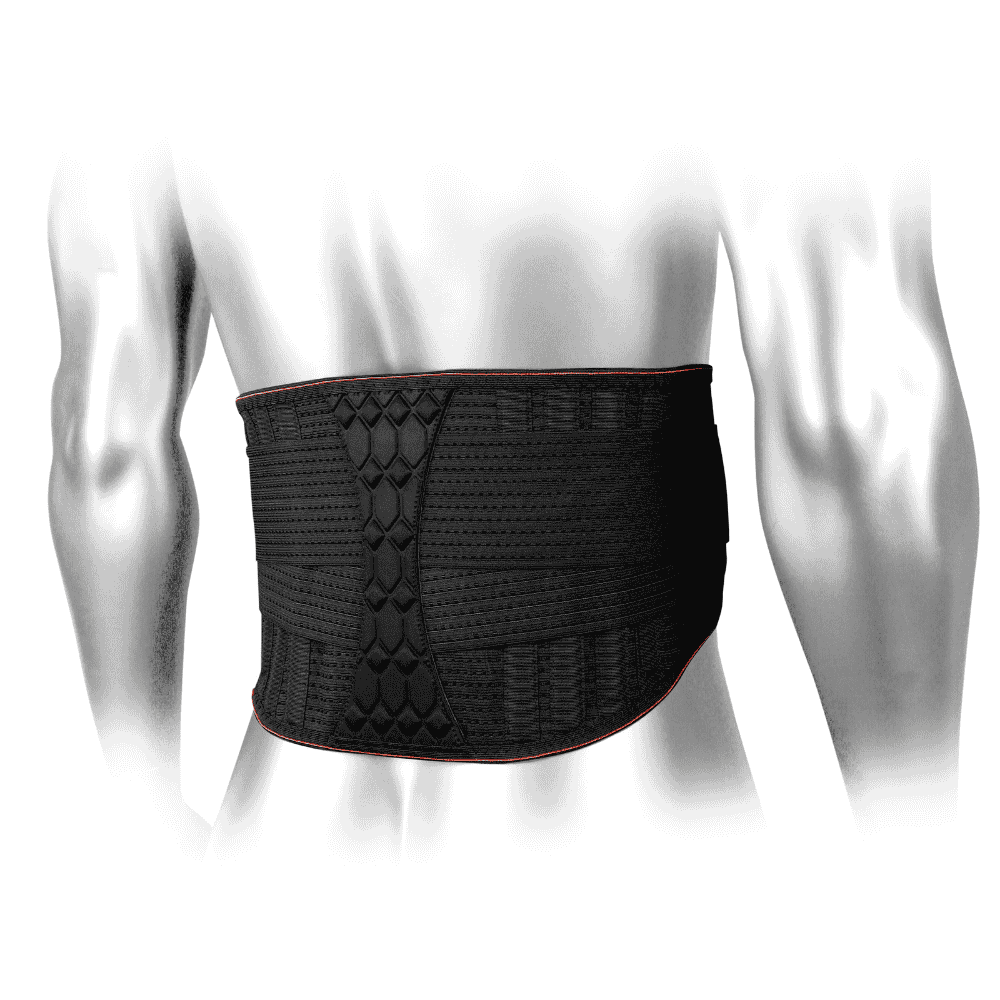 Back Lumbar Support with Double Banded Strong Compression Pull Straps - KEFL