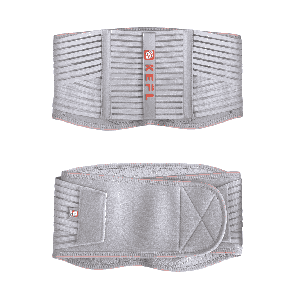 Breathable Back Lumbar Support with Double Banded Strong Compression Pull Straps