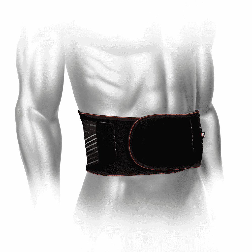 Breathable Back Lumbar Support with Double Banded Strong Compression Pull Straps