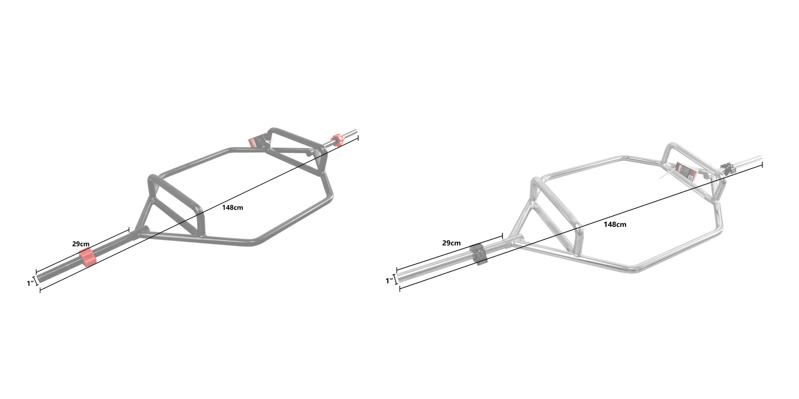 KEFL 1” Standard Hex Trap Barbell