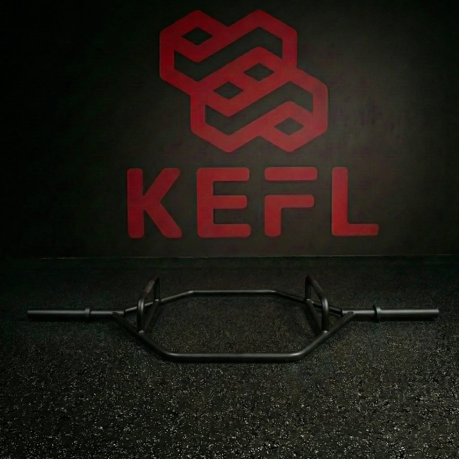 KEFL 2" Olympic Hex Bar 150CM Silver - Black