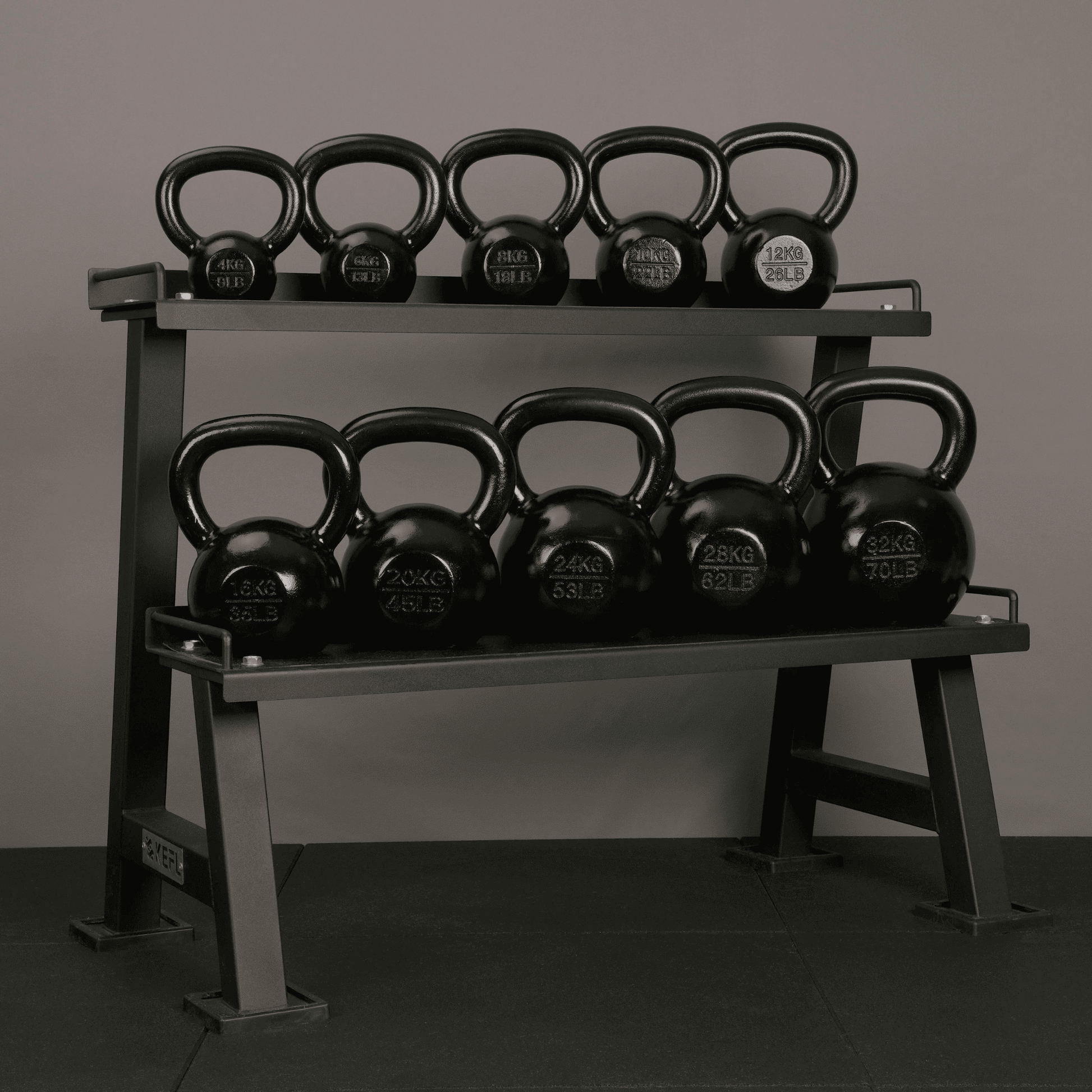 KEFL 2 Tier 300KG Kettlebell Rack