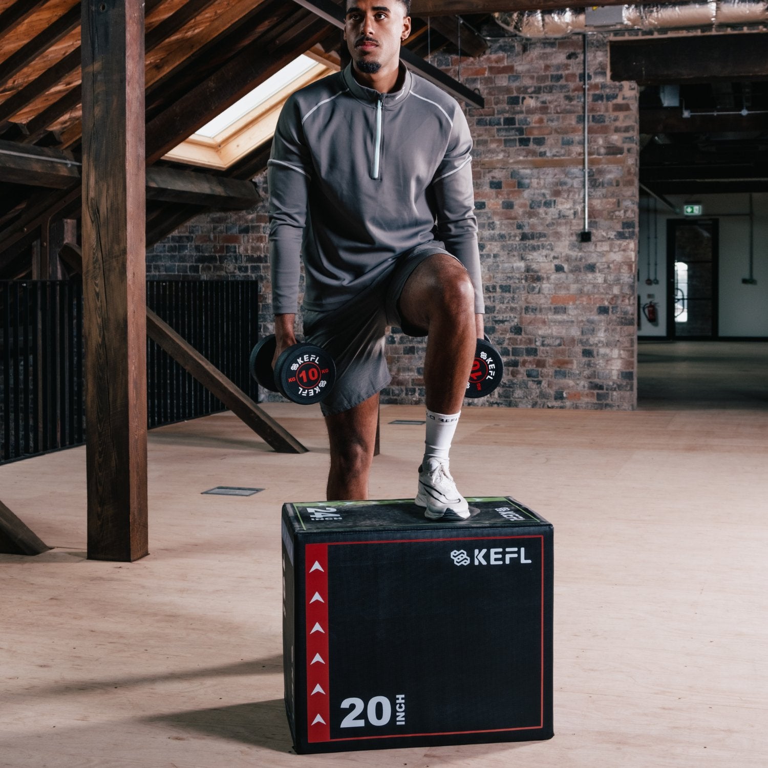 KEFL 3 in 1 Soft Plyometric Jump Box - 24" X 20" X 16"