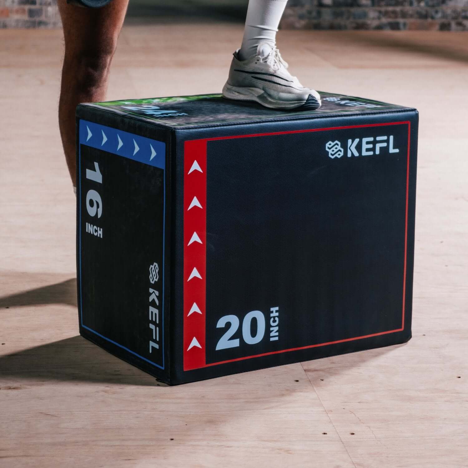 KEFL 3 in 1 Soft Plyometric Jump Box - 24" X 20" X 16"