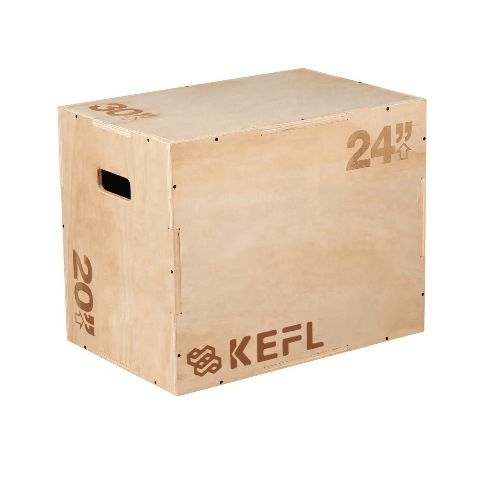 KEFL 3 in 1 Wooden Plyo Jump Box - 30" X 24" X 20"