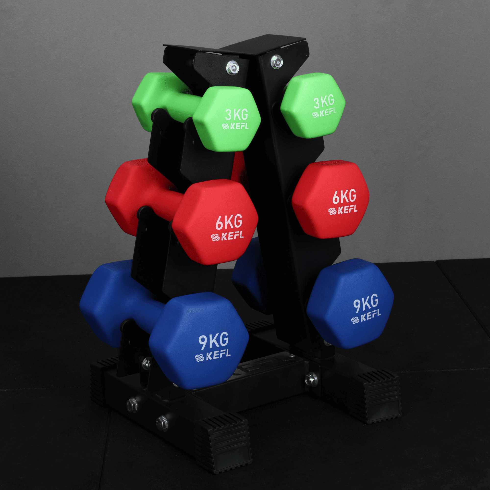 KEFL 3 Pair Vertical Dumbbell Rack