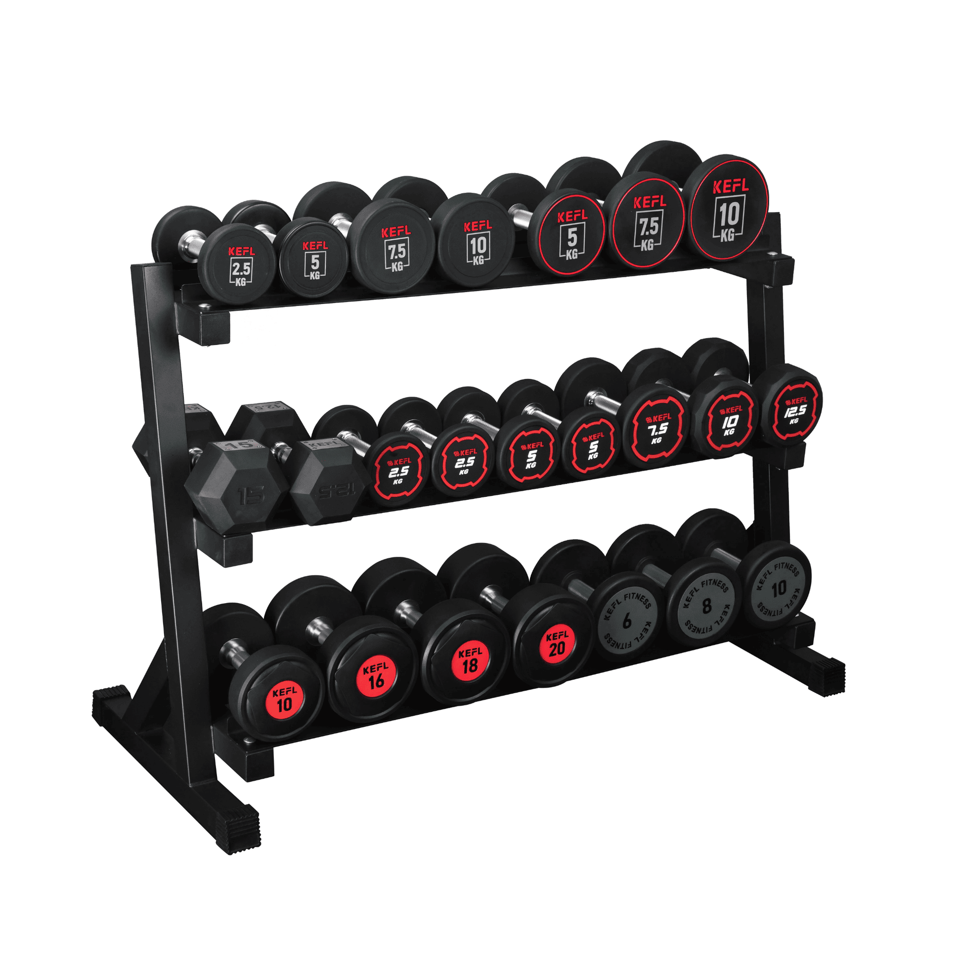 KEFL 3 Tier 400KG Dumbbell rack