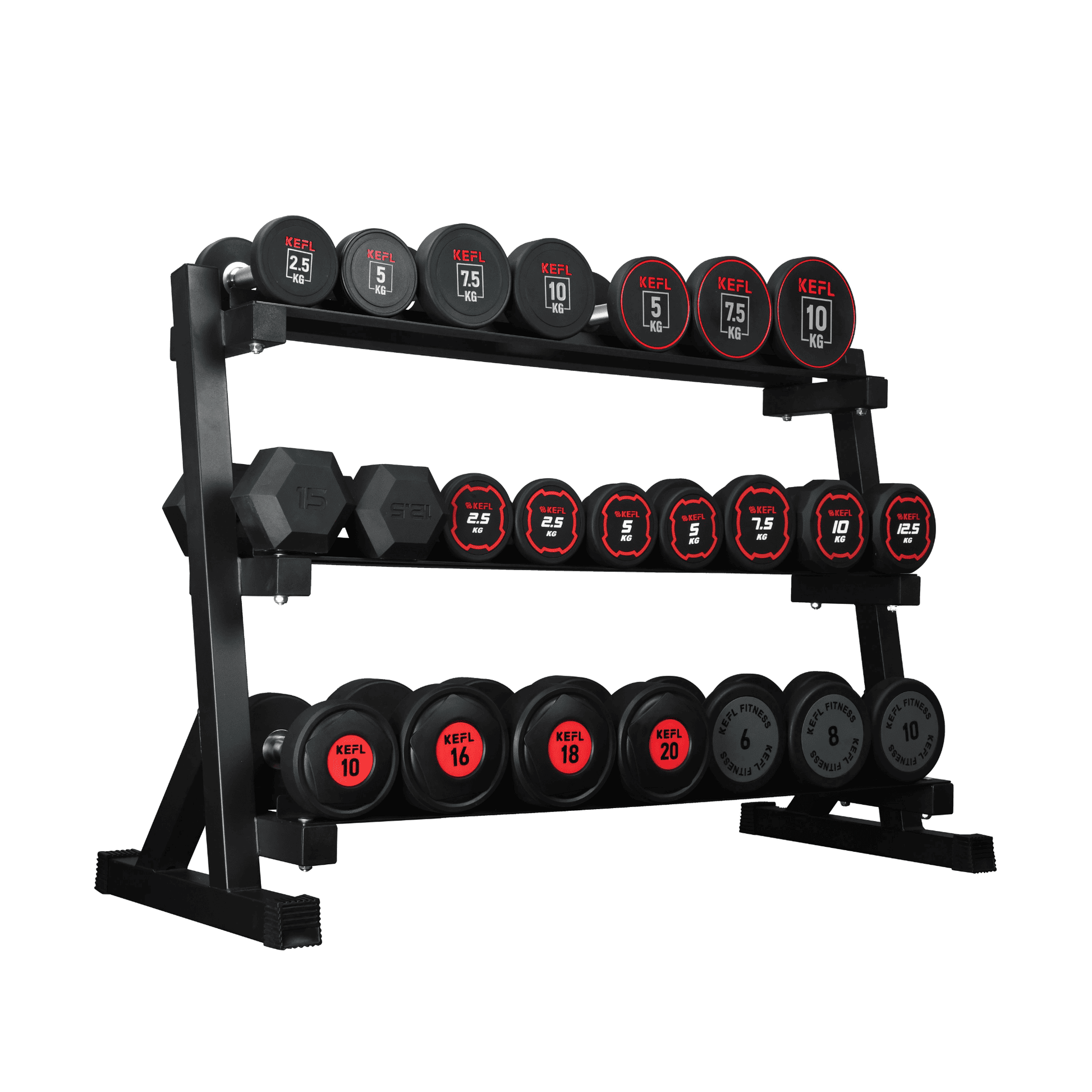 KEFL 3 Tier 400KG Dumbbell rack