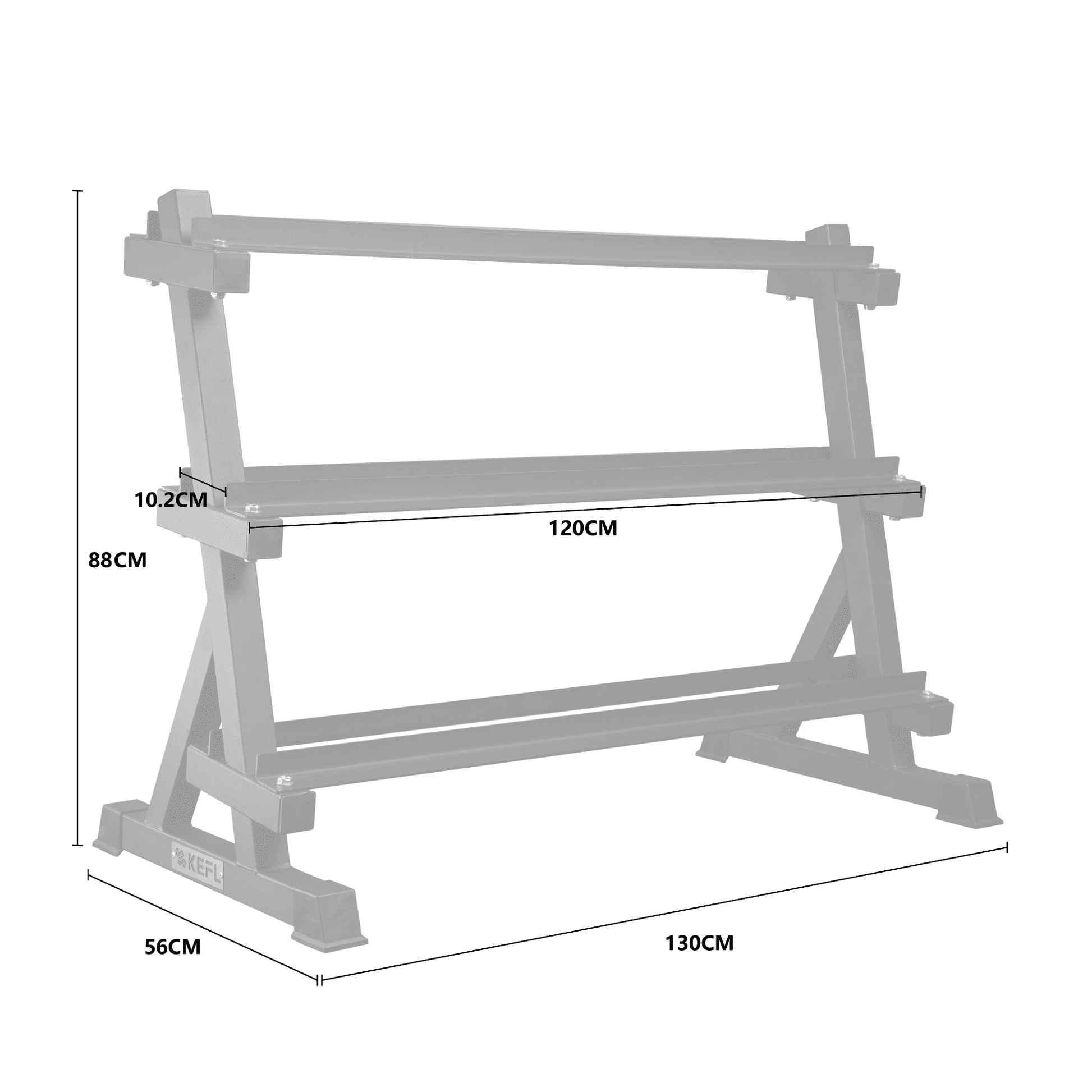 KEFL 3 Tier 400KG Dumbbell rack