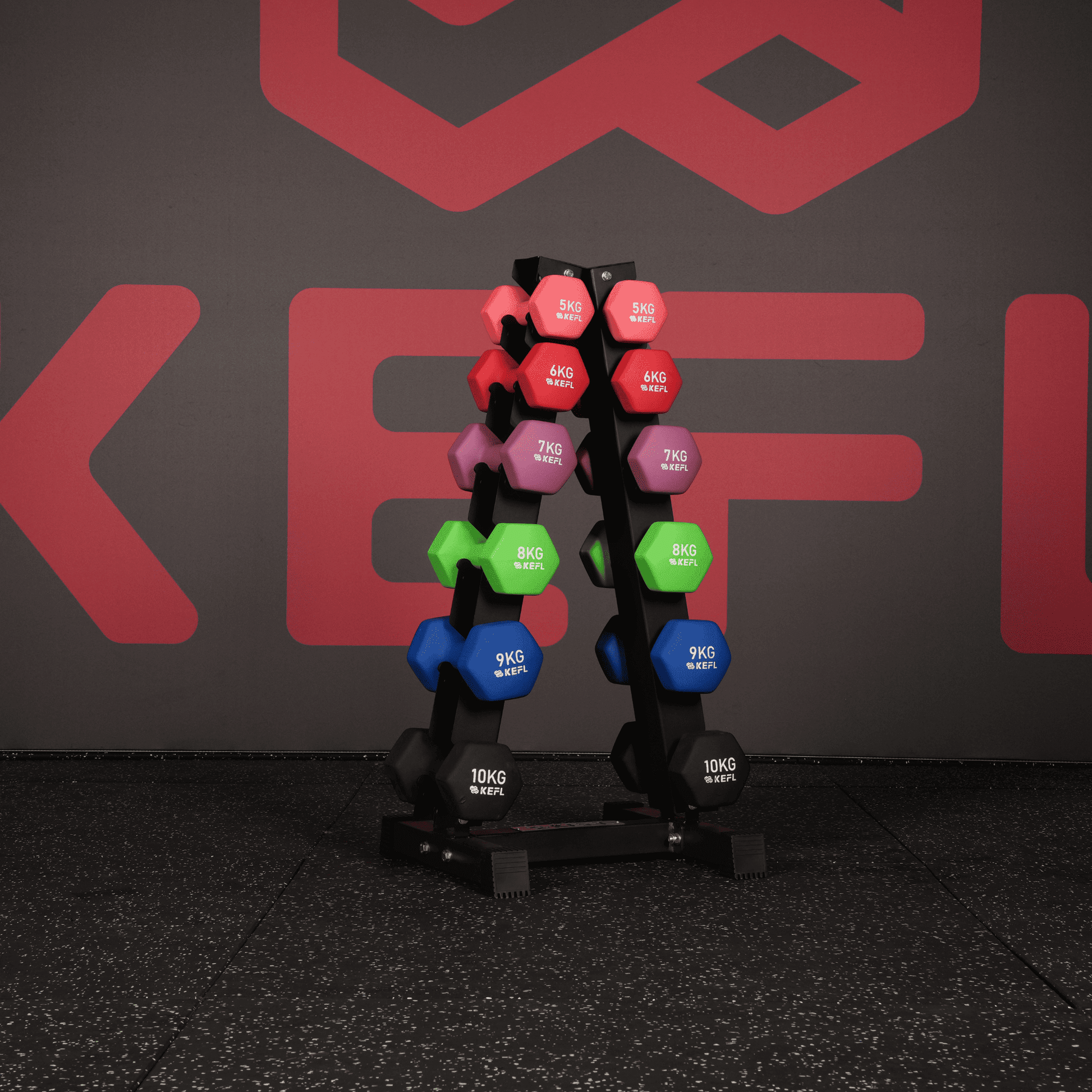 KEFL 6 Pair Vertical Dumbbell Rack