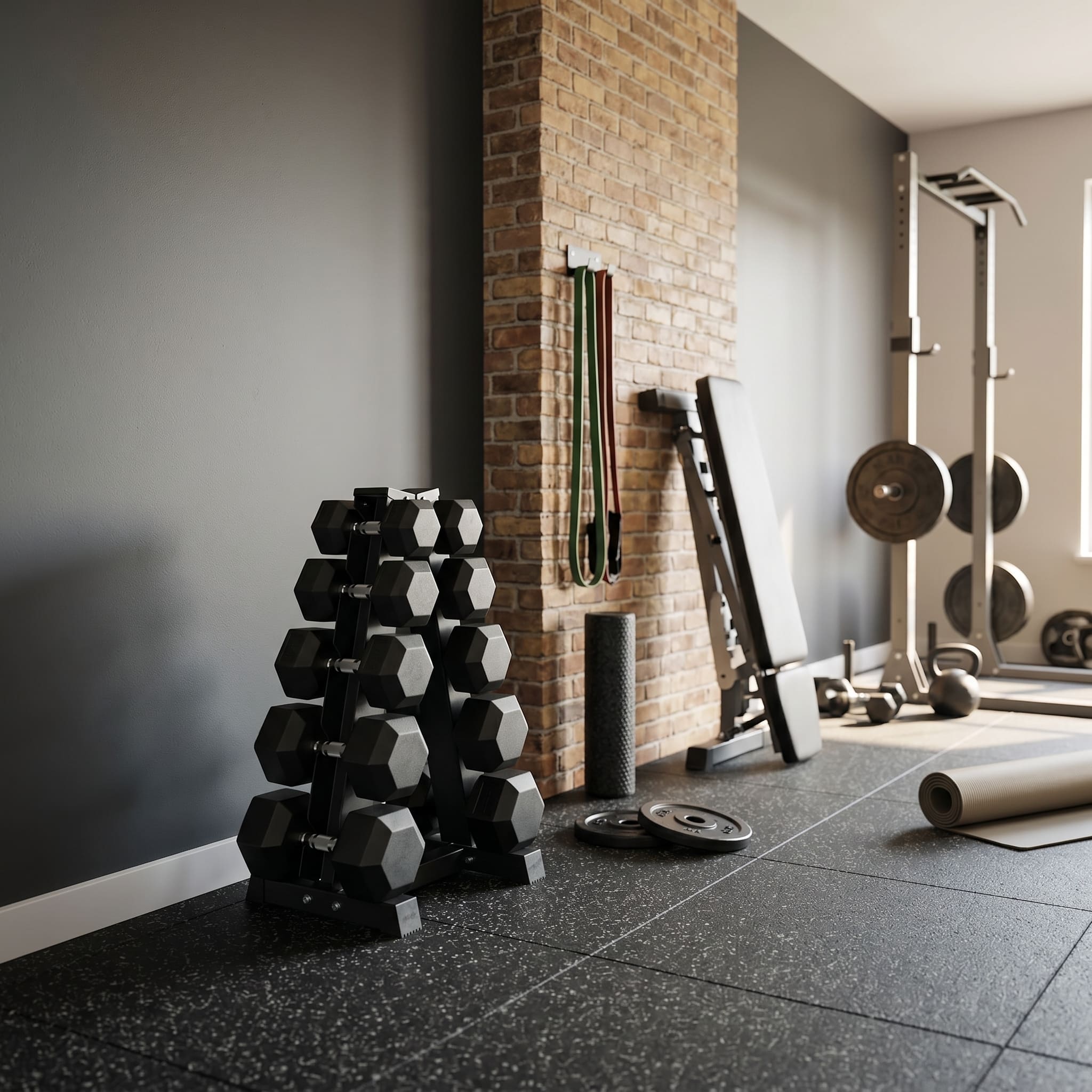 KEFL 6 Pair Vertical Dumbbell Rack