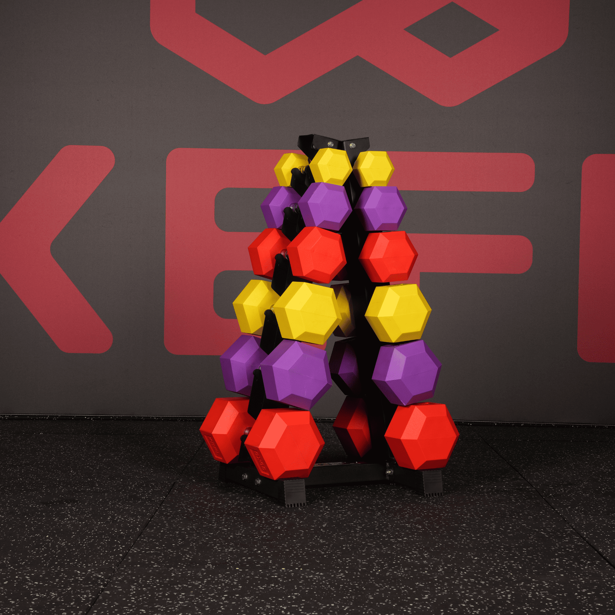 KEFL 6 Pair Vertical Dumbbell Rack