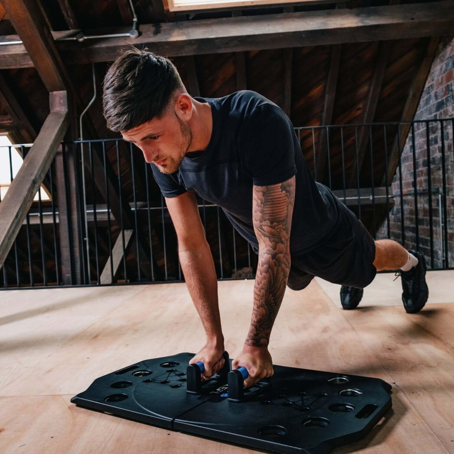 KEFL 9 in 1 Fitness Board Set Home Gym Kit With Resistance Bands Pilates Portable Workout