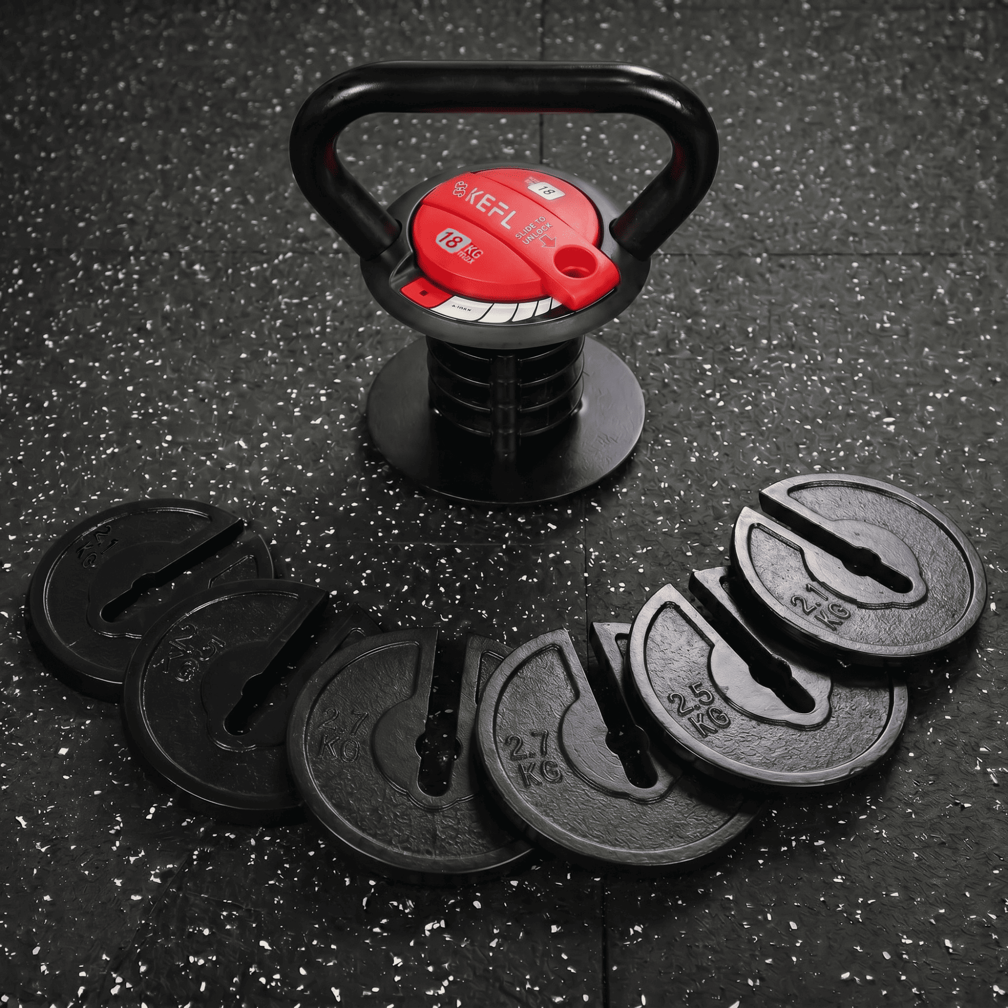 KEFL Adjustable Kettlebell 18KG
