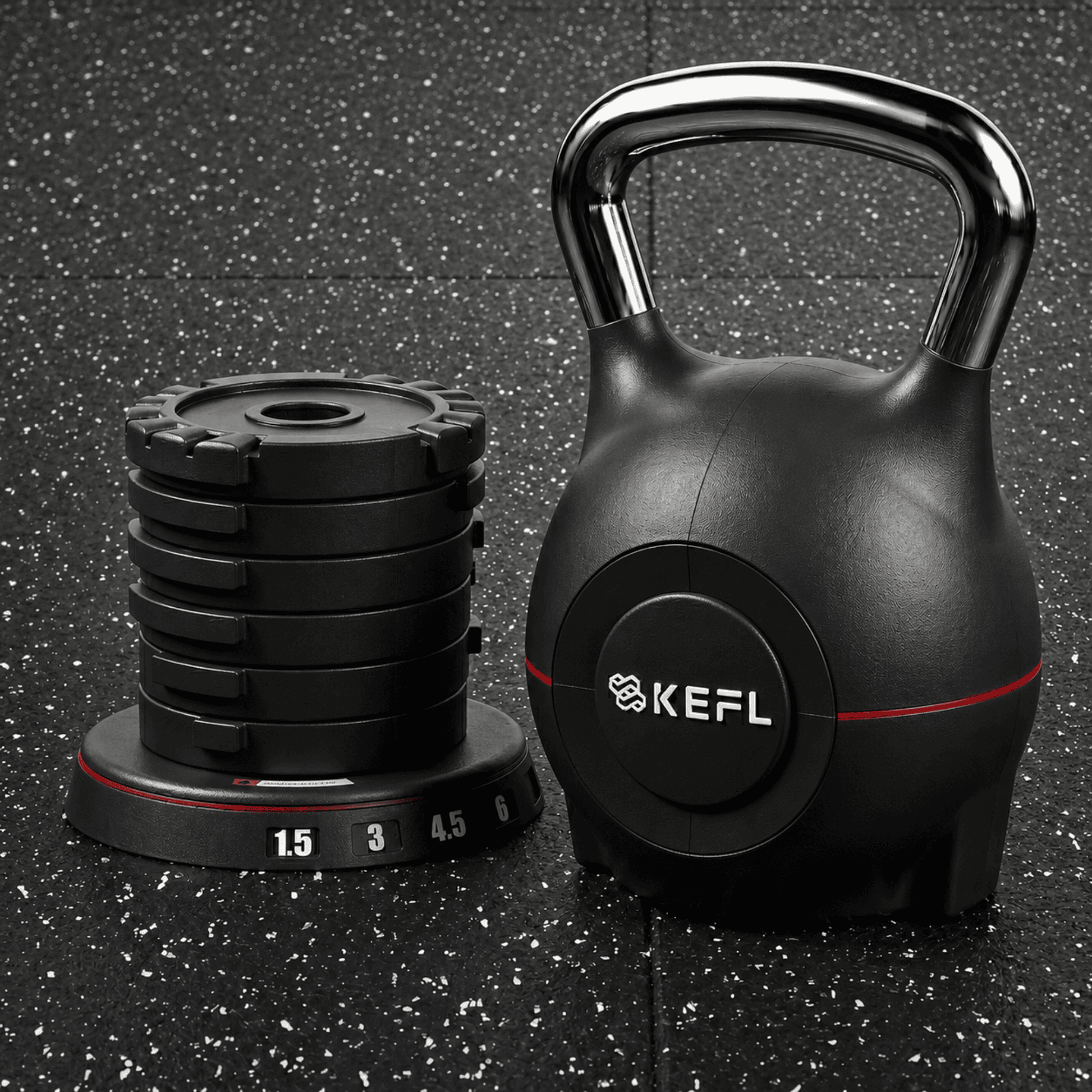 KEFL Adjustable Quick Select Kettlebell 10KG