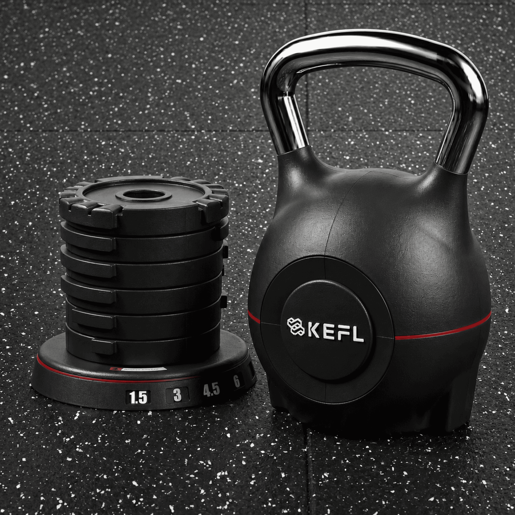 KEFL Adjustable Quick Select Kettlebell 10KG
