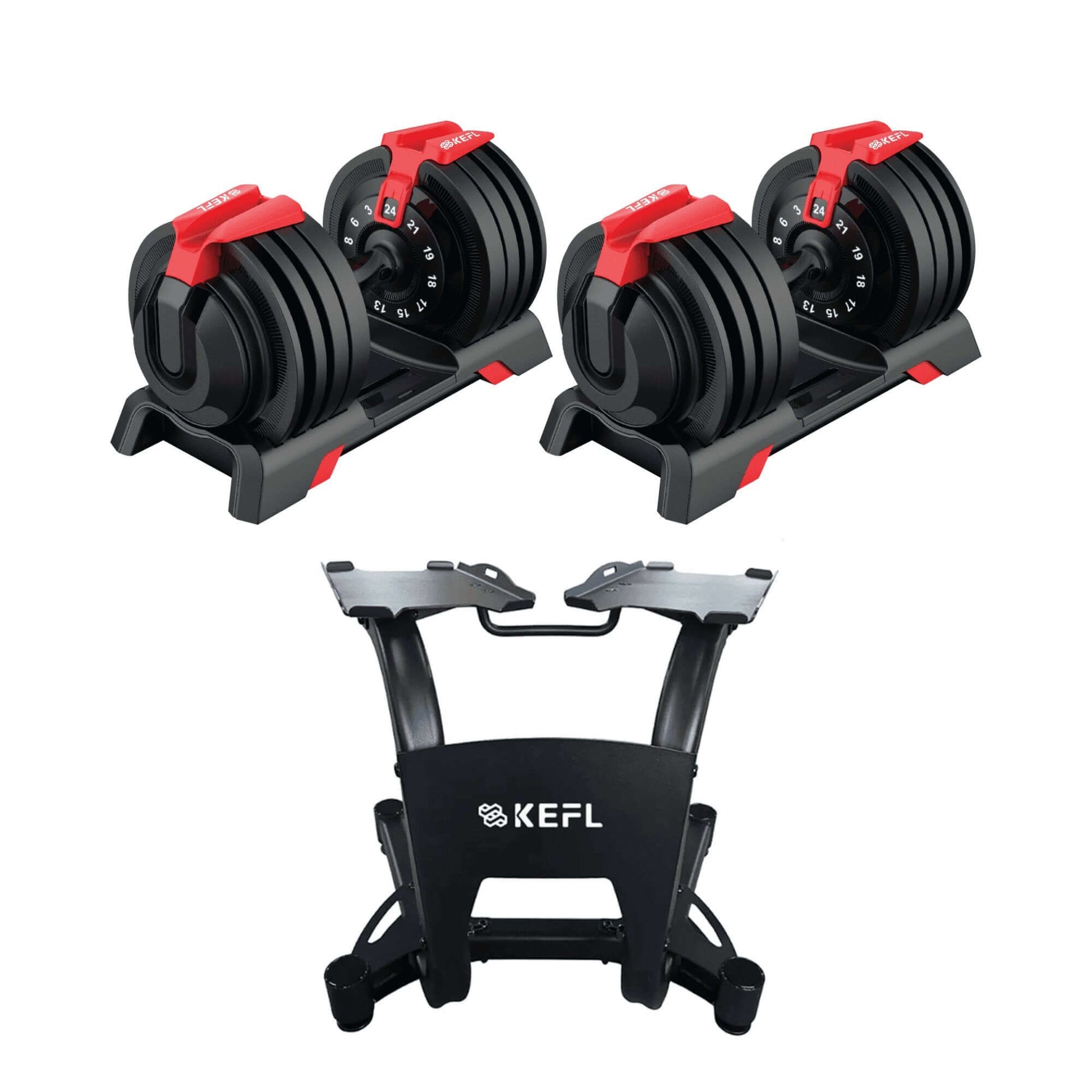 KEFL Adjustable Select Tech Dumbbell 24KG