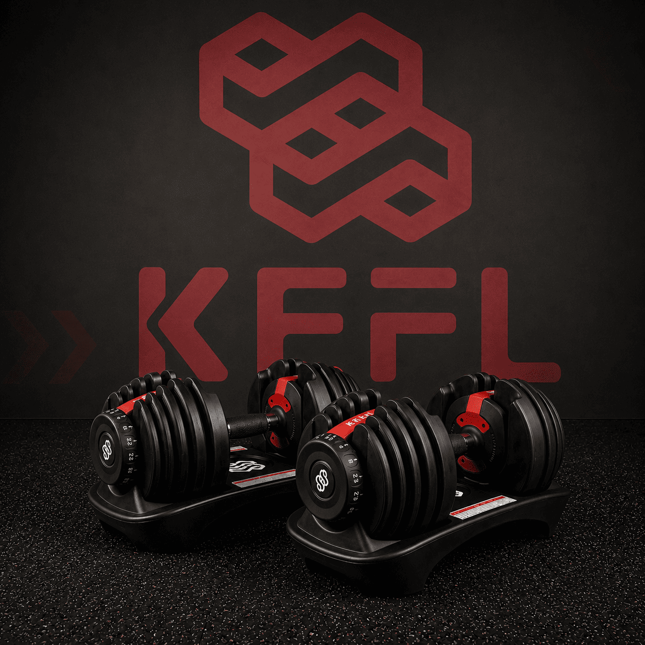 KEFL Adjustable Select Tech Dumbbell 24kg Pair