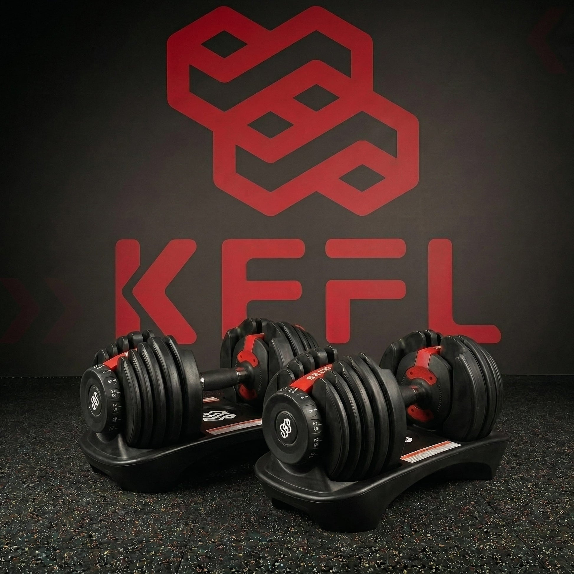 KEFL Adjustable Select Tech Dumbbell 24kg Pair