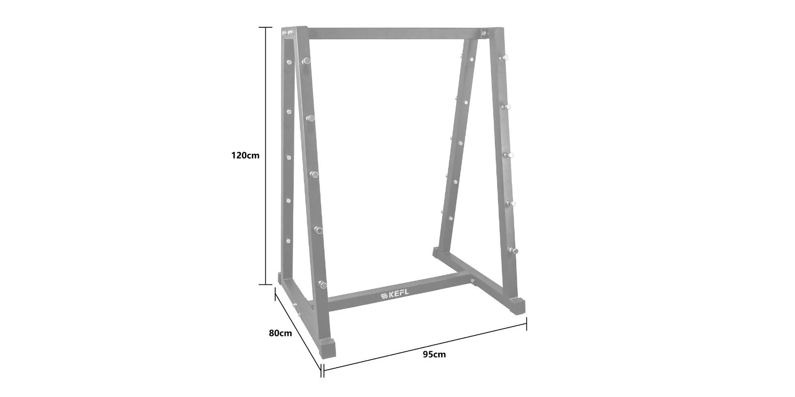 KEFL Barbell weight rack ( Holds 10 bars)