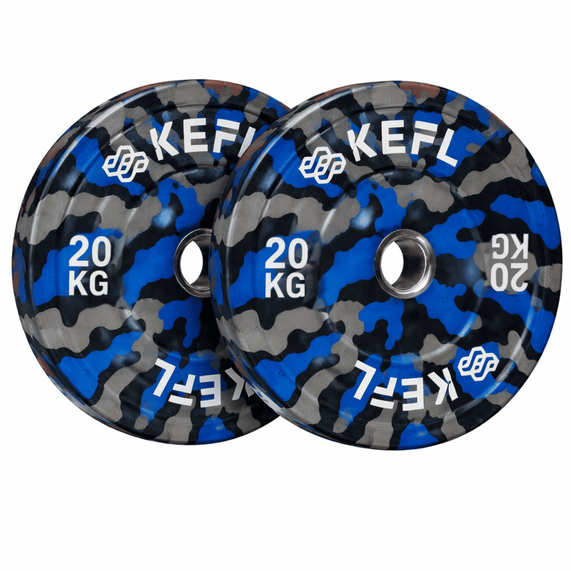 KEFL Camo Olympic Bumper Plates