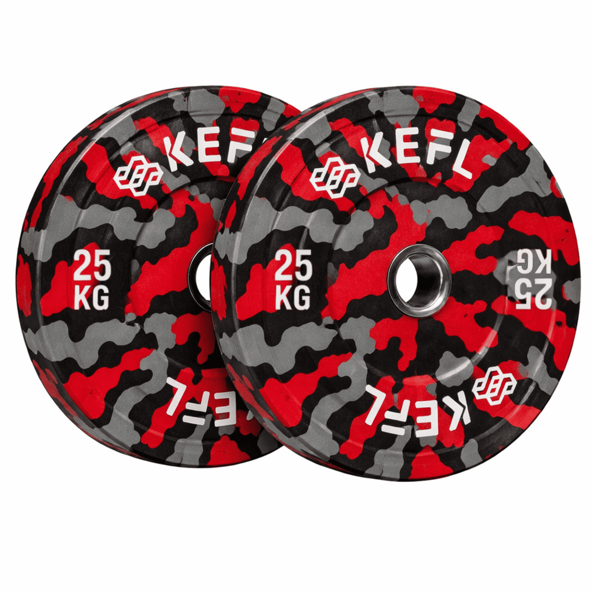 KEFL Camo Olympic Bumper Plates