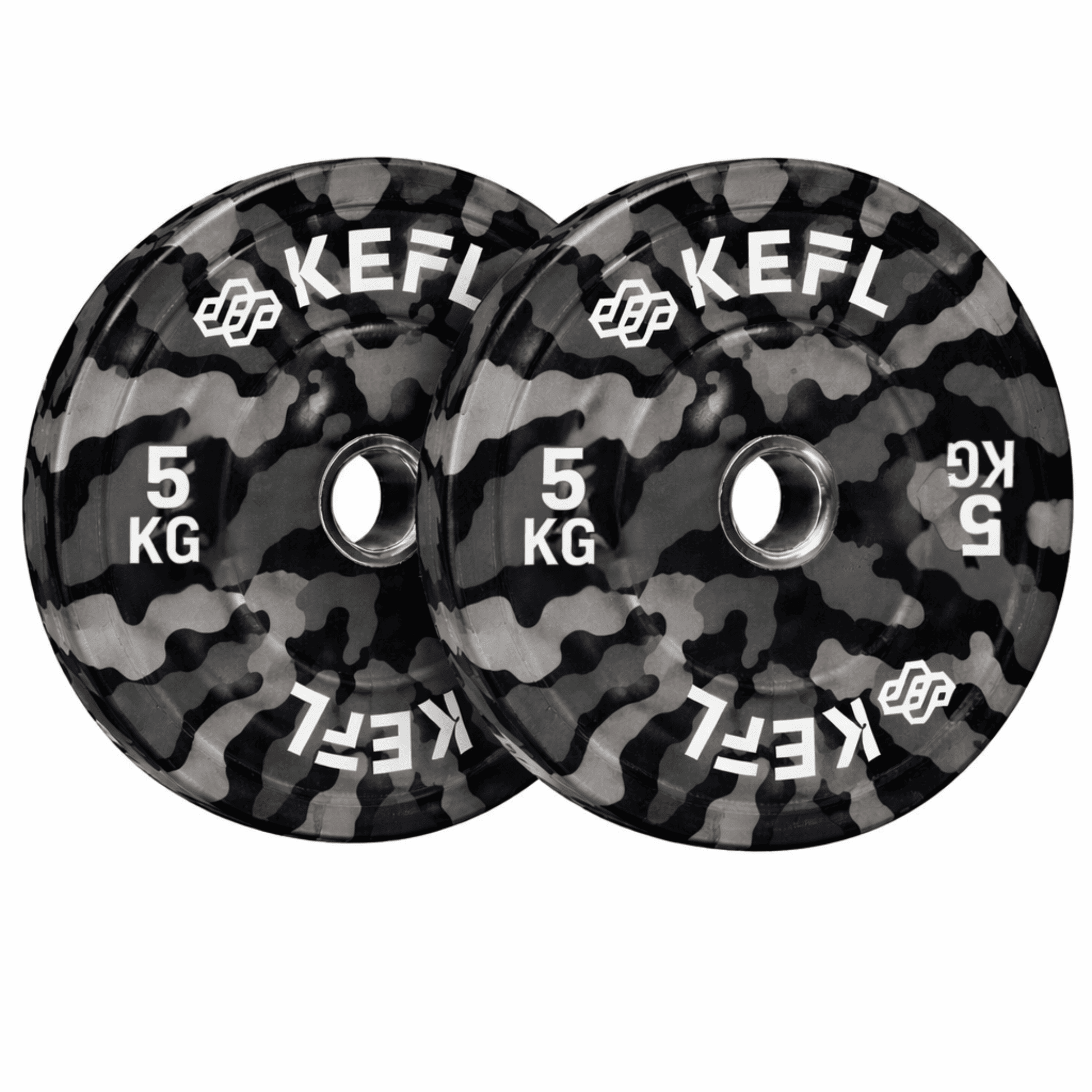 KEFL Camo Olympic Bumper Plates
